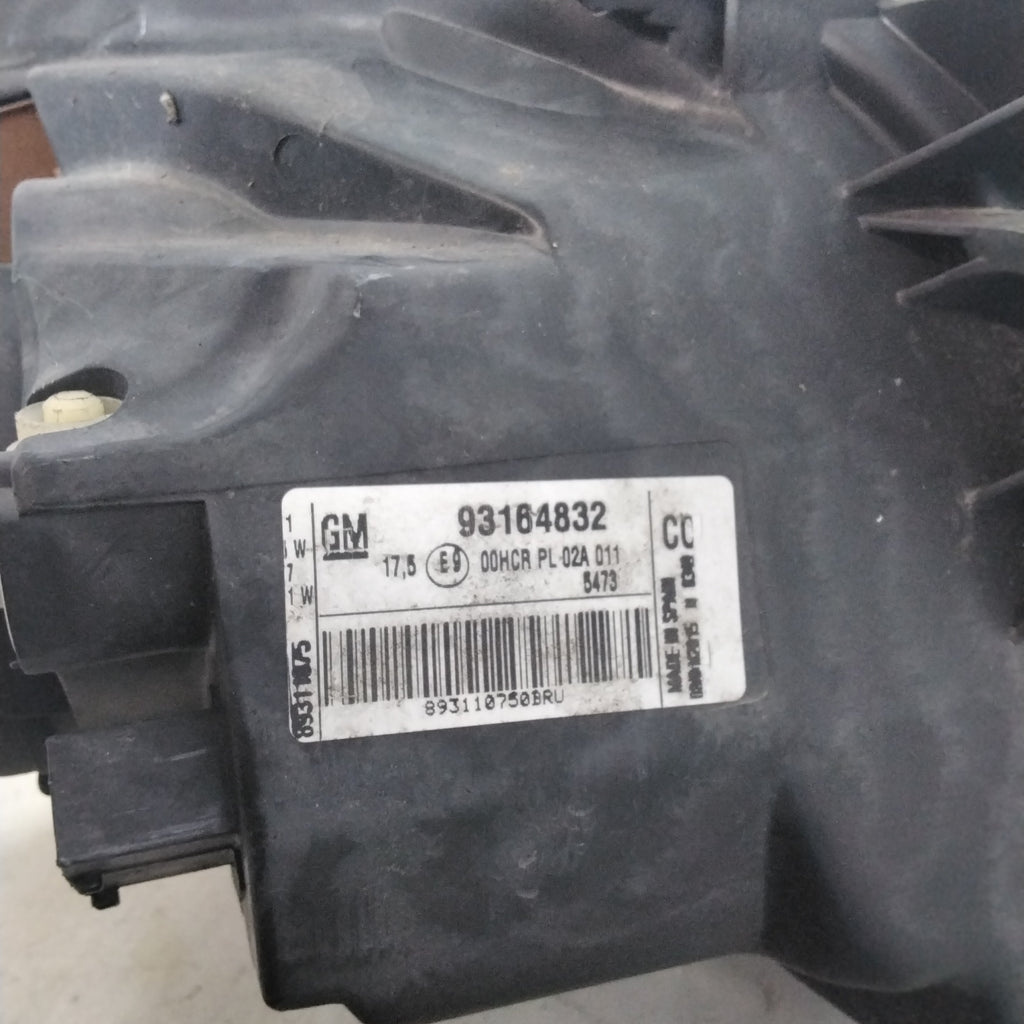 Faro fanale sinistro opel tigra cabrio anno 2005 codice:93164832(sf8p4)