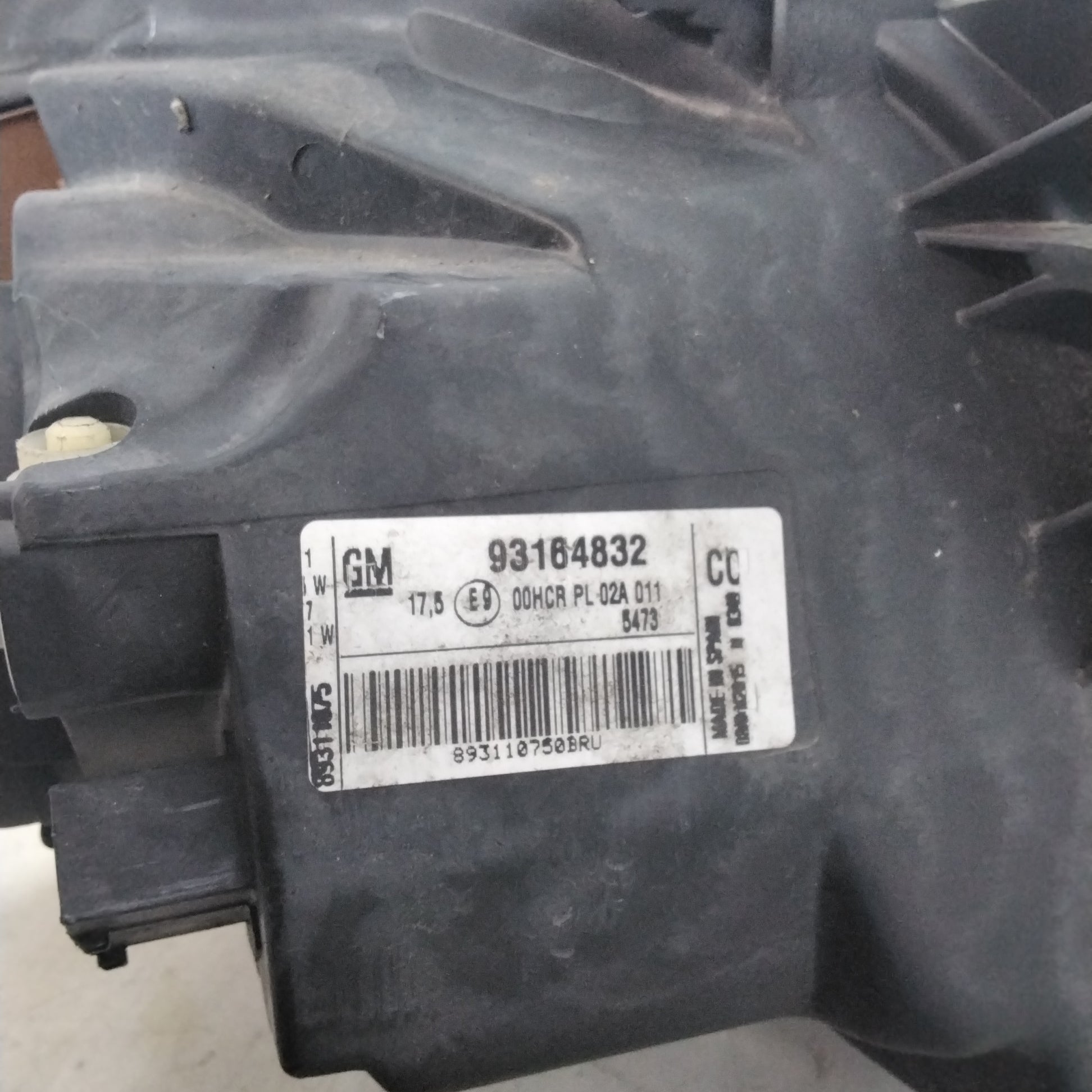 Faro fanale sinistro opel tigra cabrio anno 2005 codice:93164832(sf8p4)