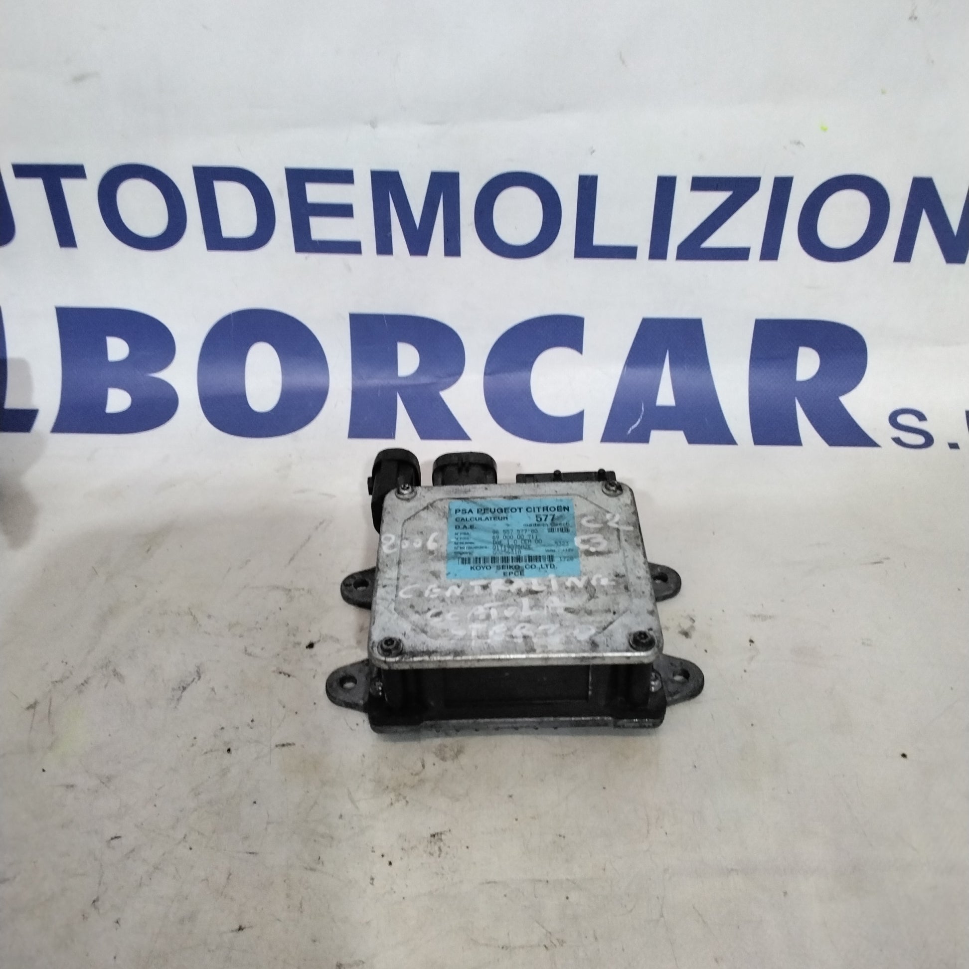 centralina scatola sterzo citroen c2 /c3 1.4 diesel anno 2006 codice:9655755780