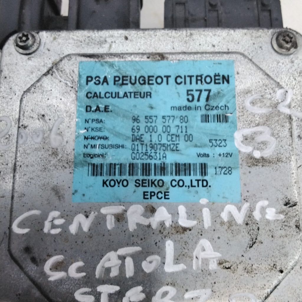 centralina scatola sterzo citroen c2 /c3 1.4 diesel anno 2006 codice:9655755780