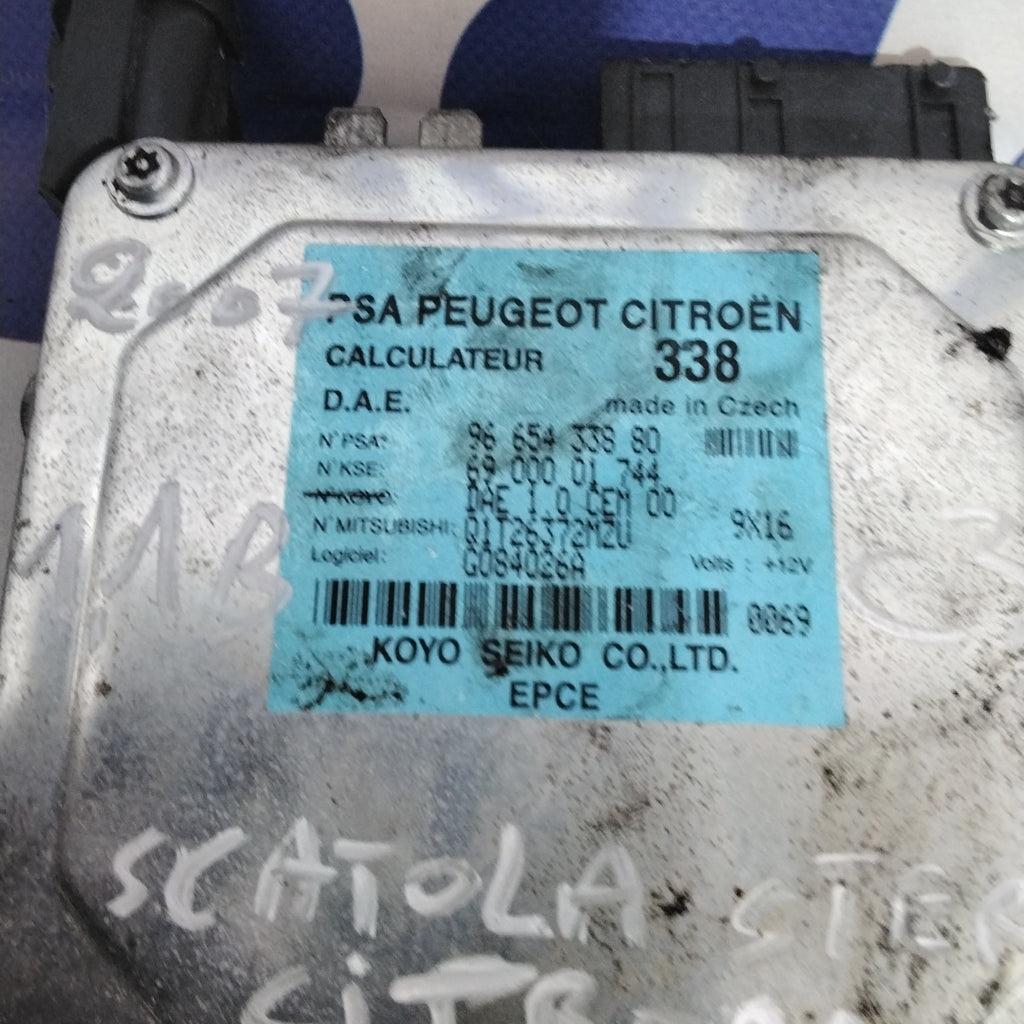 Centralita de caja de dirección Citroen C3 1.1 gasolina año 2007 código: 9665433880
