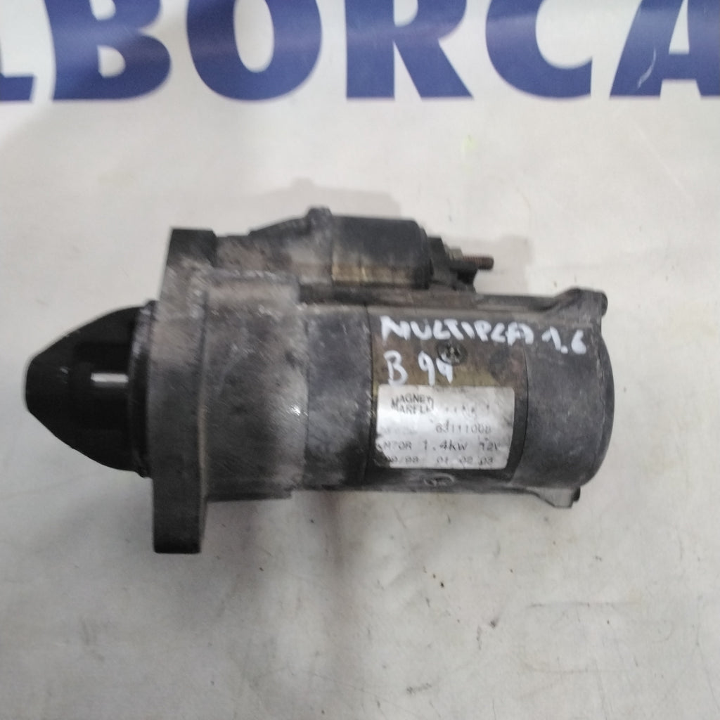 Starter motor Fiat Multipla 1.6 petrol year 2000 code:63111008