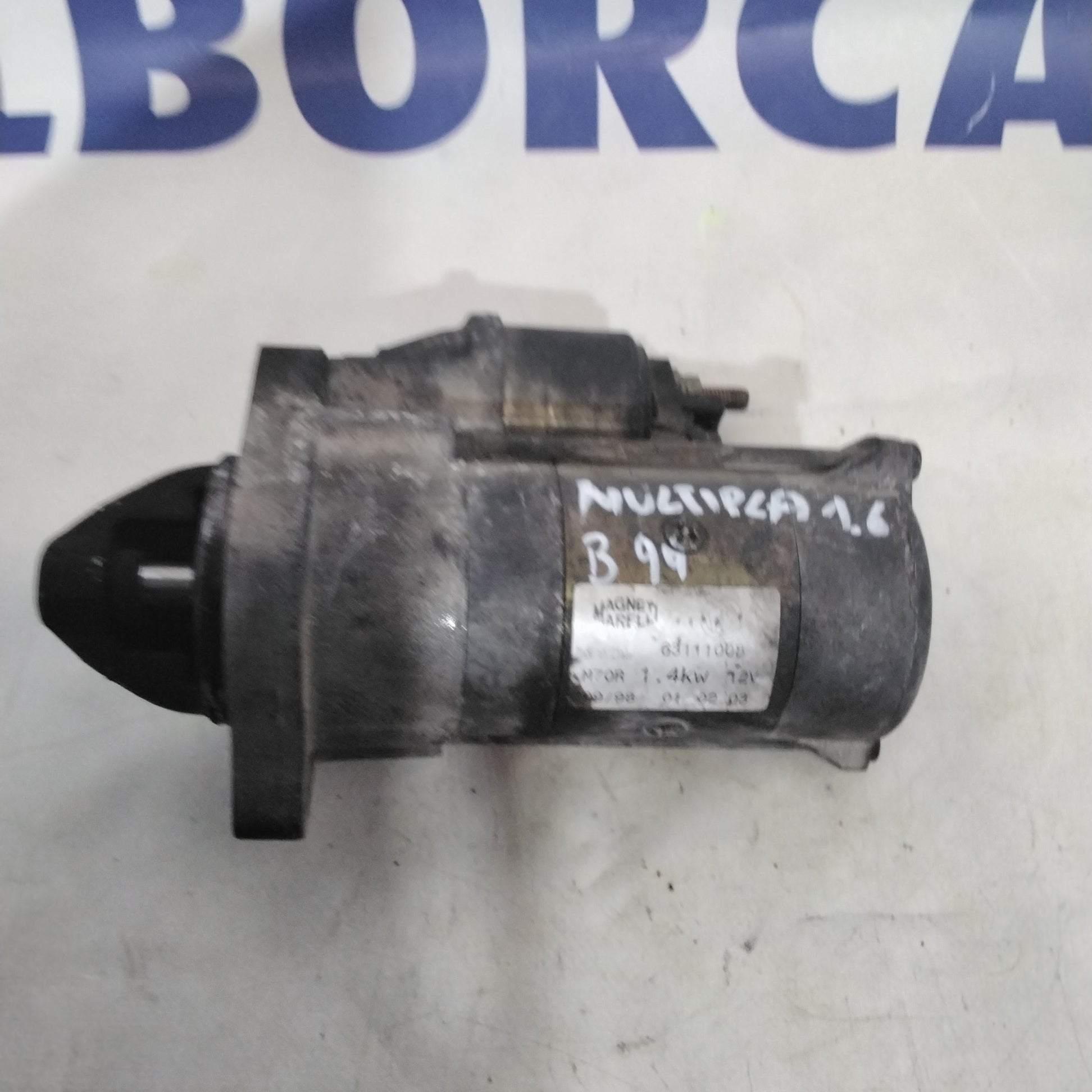 Starter motor Fiat Multipla 1.6 petrol year 2000 code:63111008