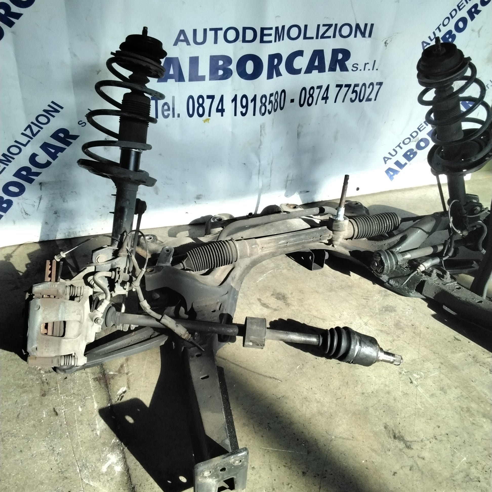 Puente eje delantero (COMPLETO) fiat 500 1.3 multijet año 2007