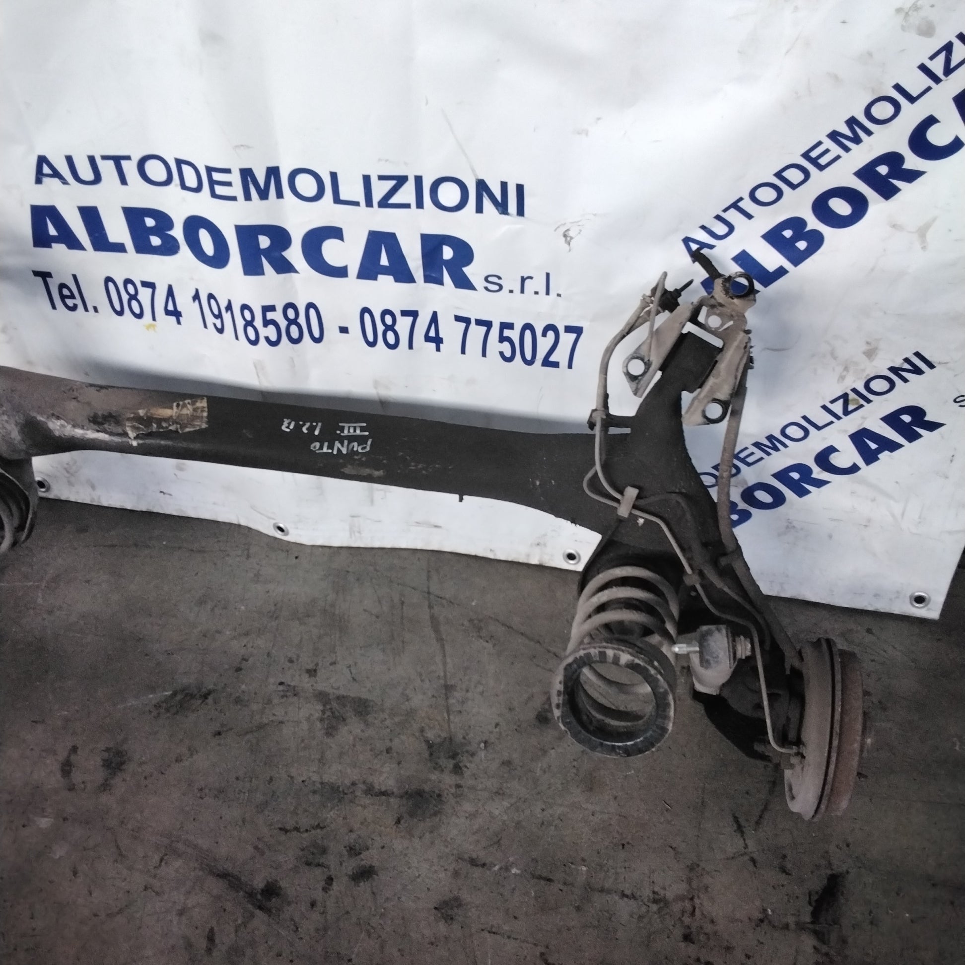 Rear axle Fiat Punto 3 series 1.2 petrol year 2004
