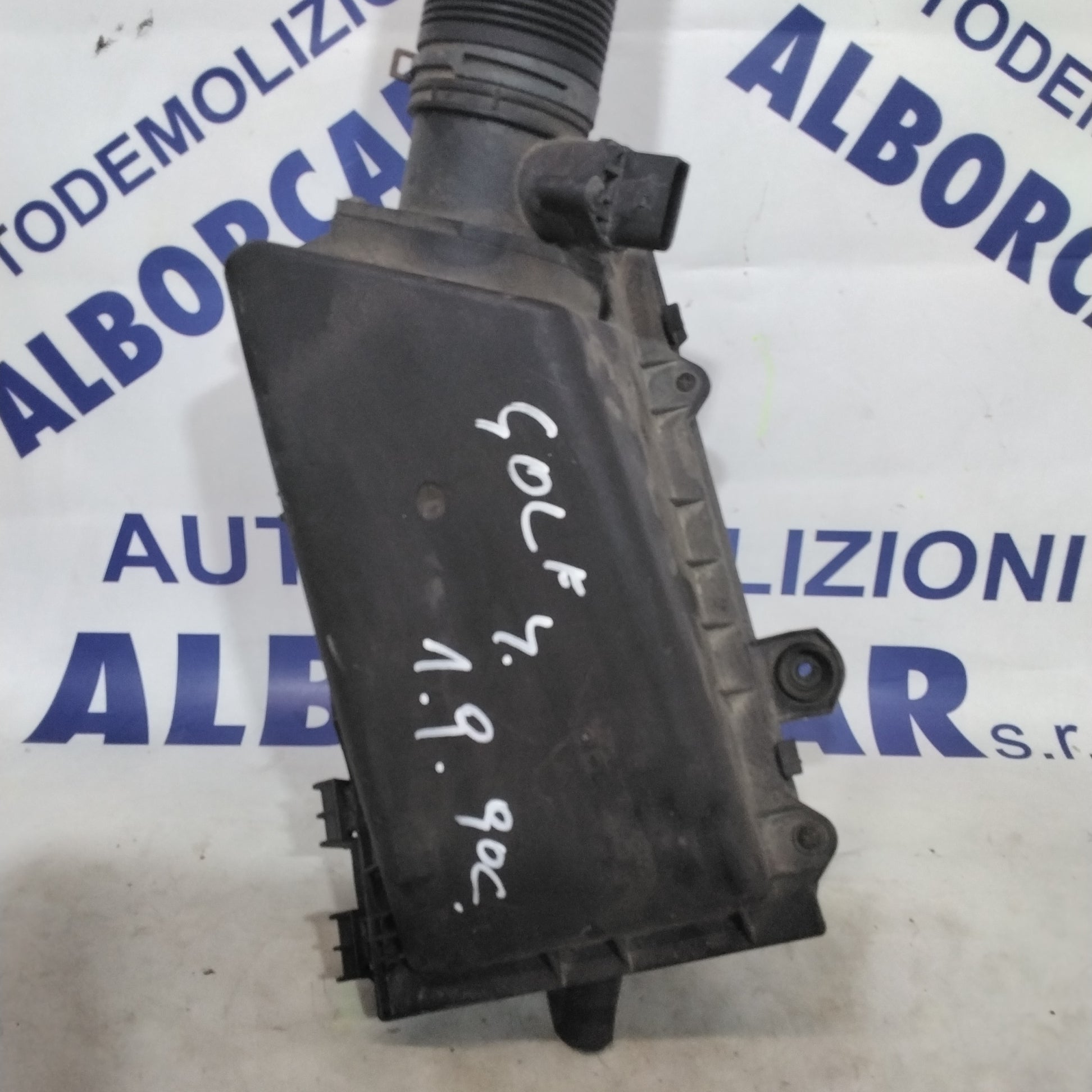 Porta filtro aria con debimetro  volkswagen golf 4 1.9 tdi 90 cv anno 2001 codice 1J0129607M