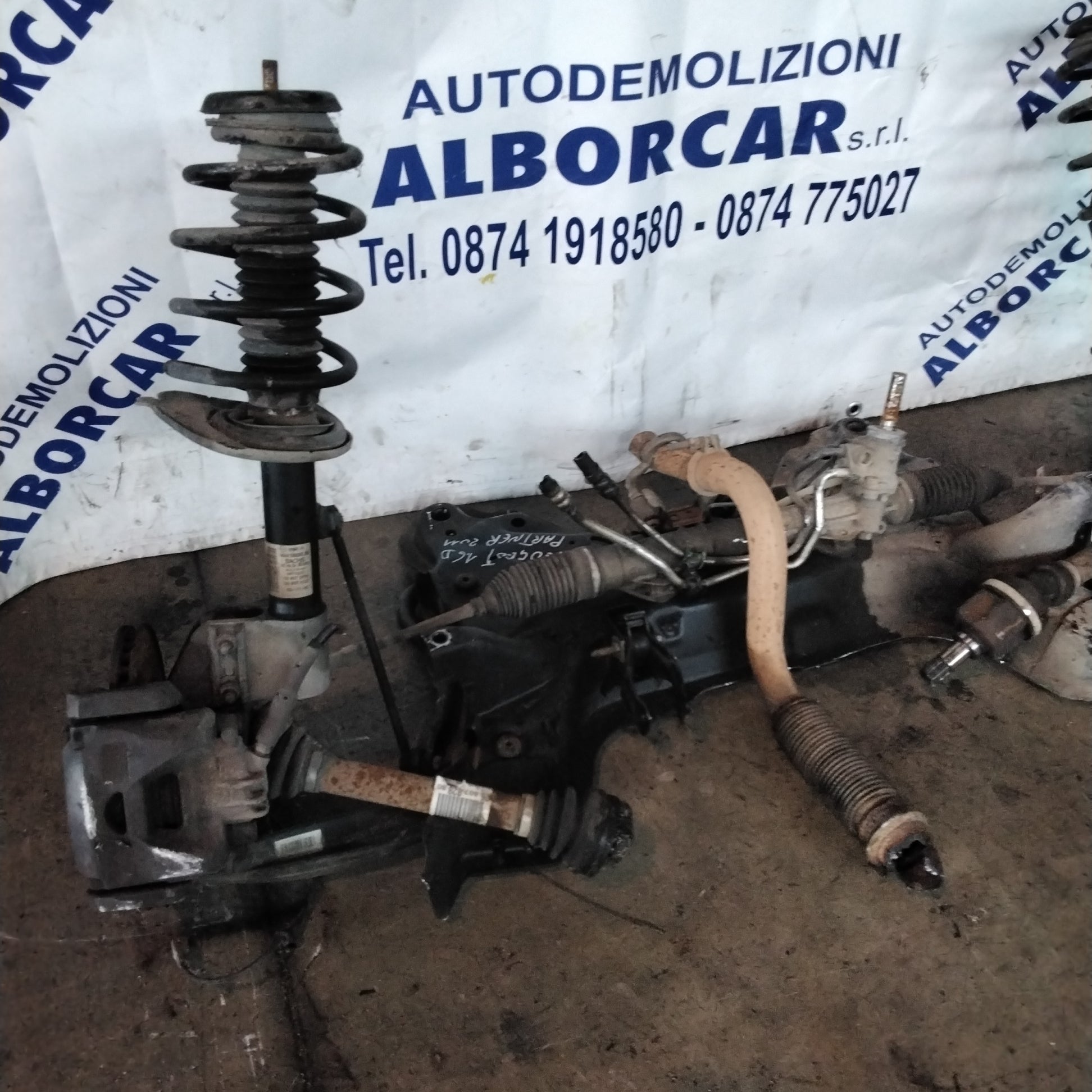 Ponte assale anteriore (COMPLETO) peugeot partner 1.6 diesel anno 2011