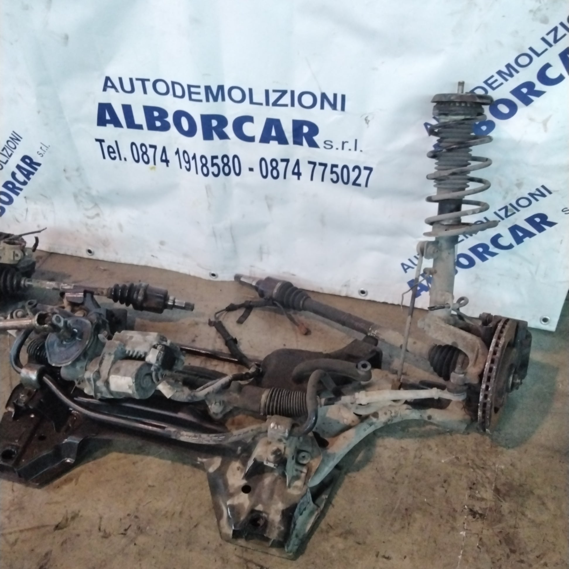 Ponte assale anteriore peugeot 207 (COMPLETO)1.6 benzina anno 2006