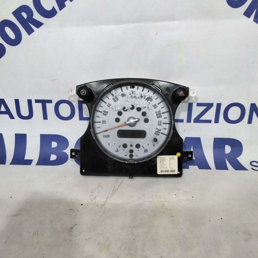 Quadro strumento /contachilometri mini cooper 1.6 benzina anno 2002 codice:67379411
