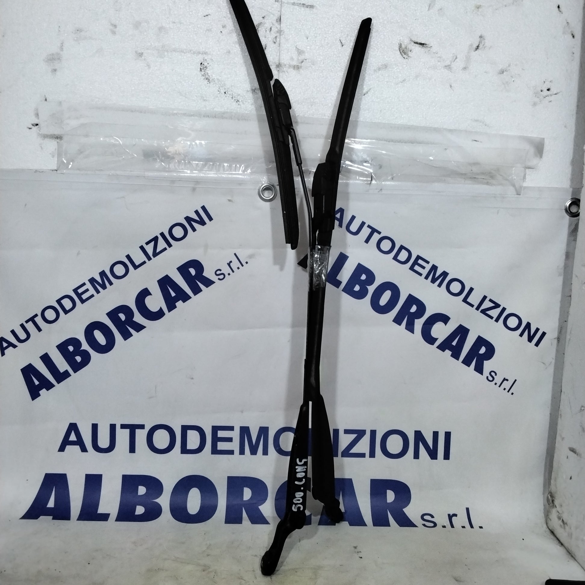 Bracci spazzola tergicristallo fiat 500 anno 2007  (con spazzole)