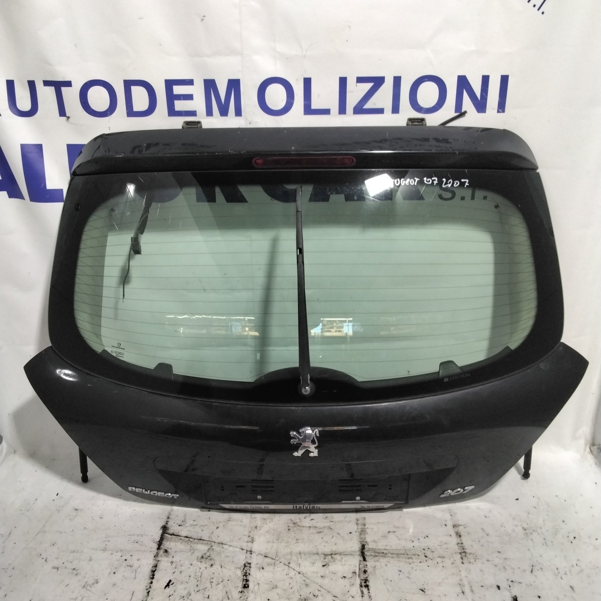 Cofano posteriore peugeot 207 anno 2007