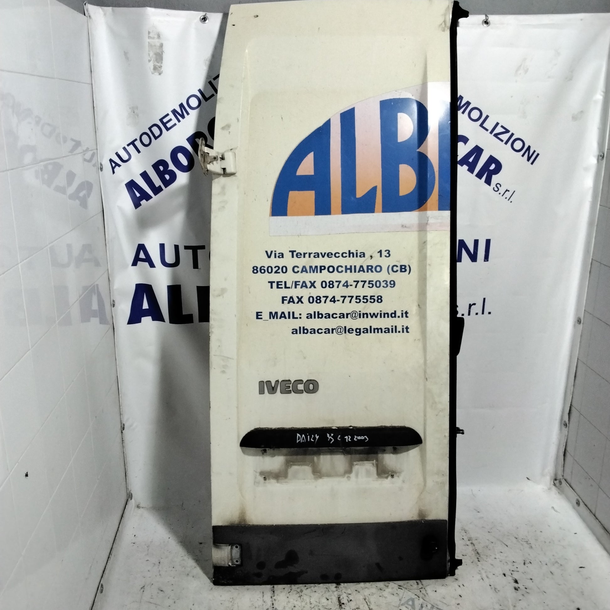 Left rear door Fiat Daily 35 c 12 year 2003