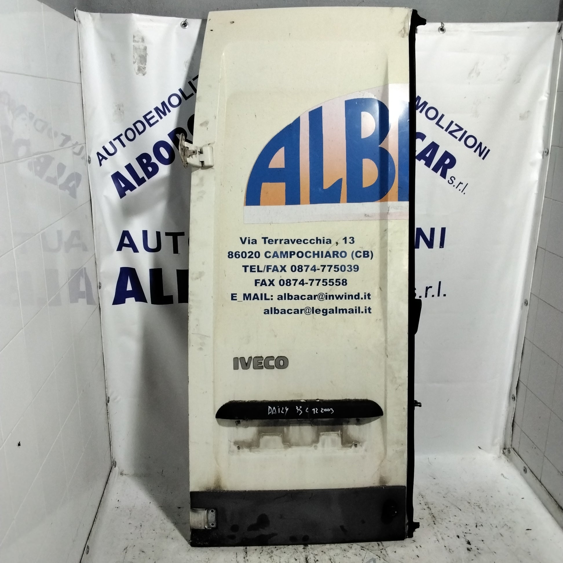 Left rear door Fiat Daily 35 c 12 year 2003