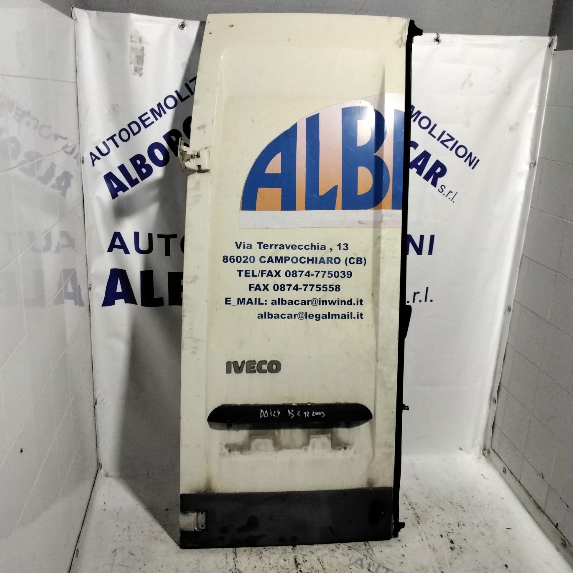 Left rear door Fiat Daily 35 c 12 year 2003
