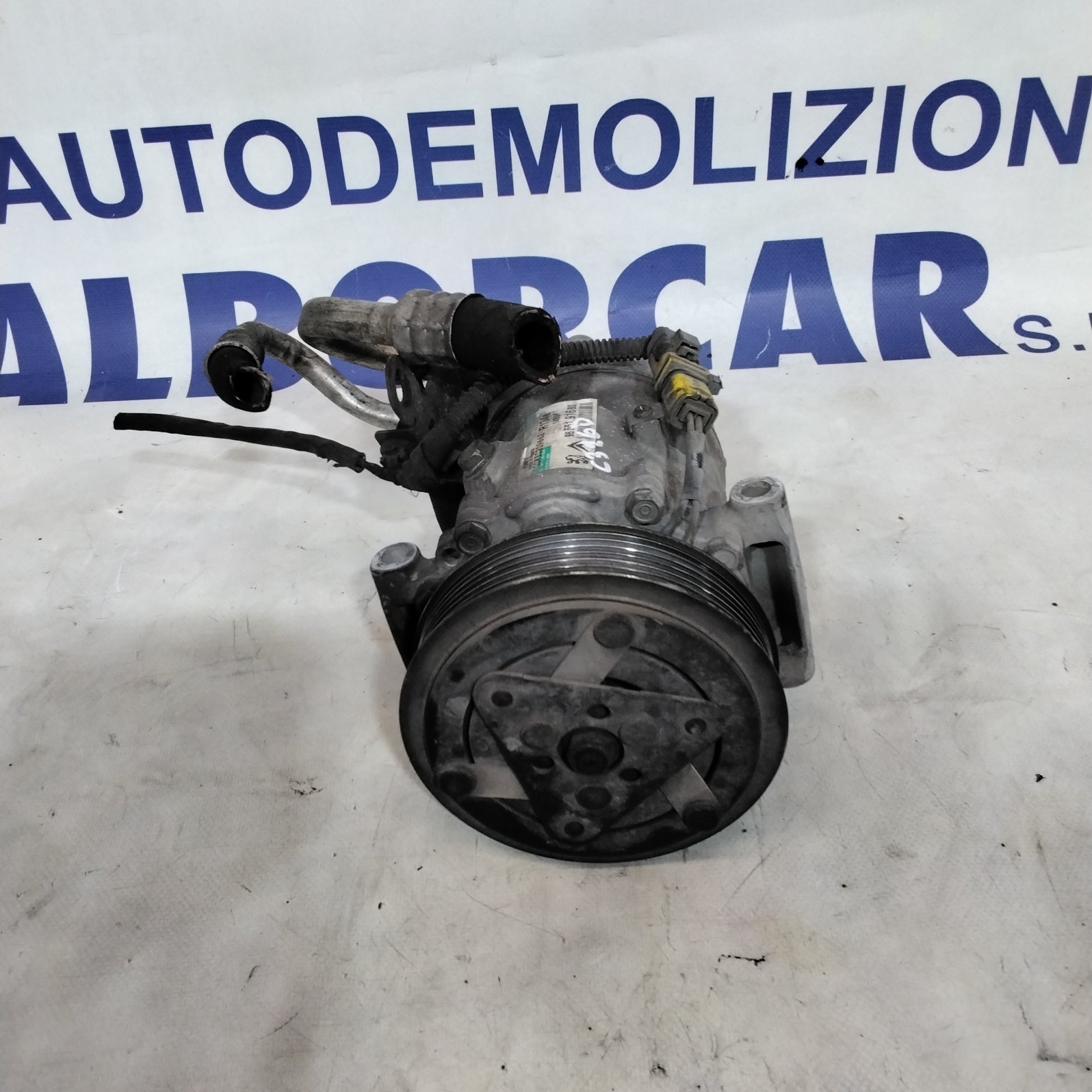 Compresor de aire acondicionado Citroën C3 1.6d código 9655191680