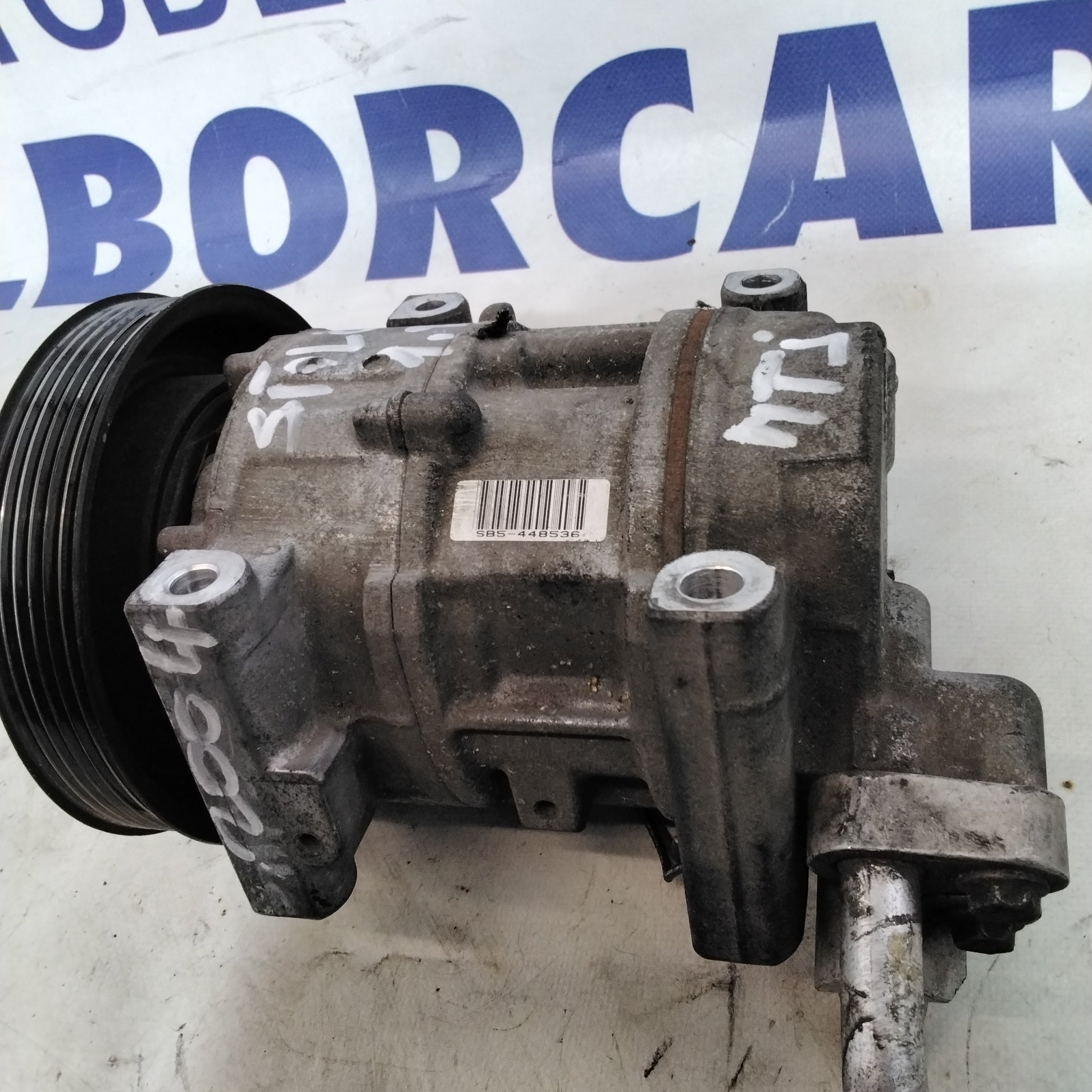 Compresor de aire acondicionado Fiat Stilo 1.9 MTJ año 2004 código 447220