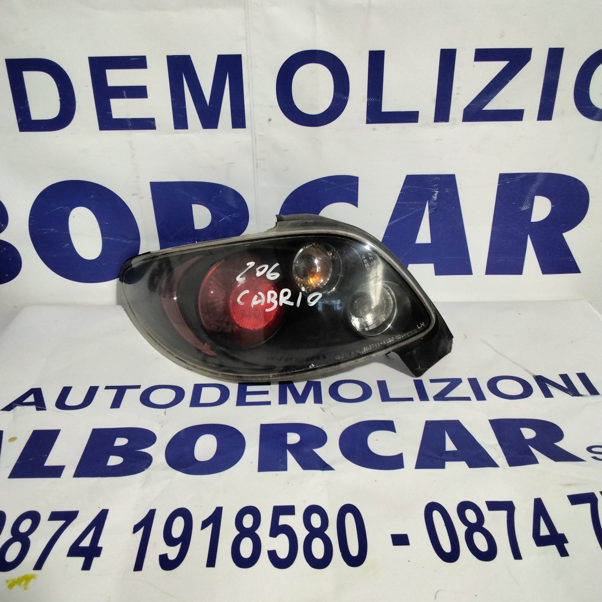 fanale stop destro peugeot 206 (cabrio) anno 2003 codice A2B600