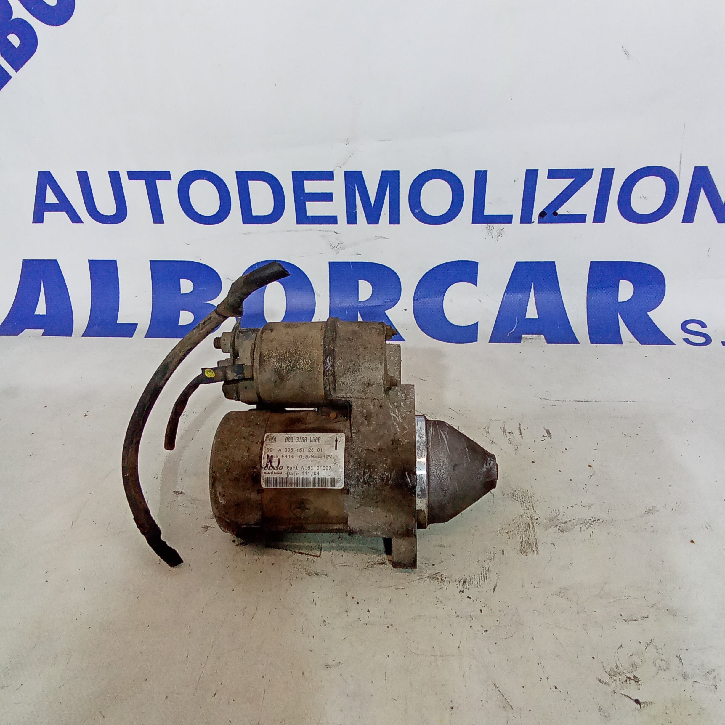 Motor de arranque Smart año 2004 gasolina 2ª serie código 0051512601