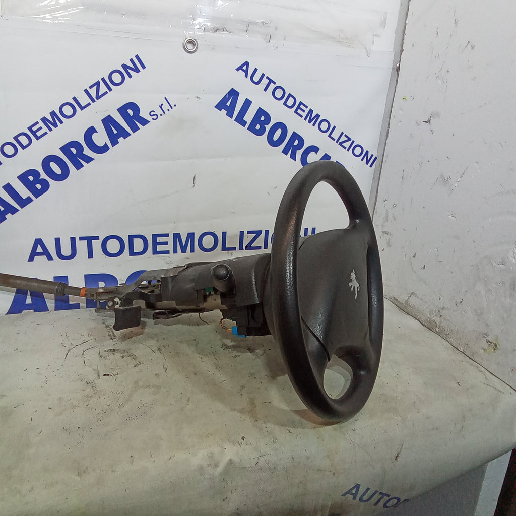 Columna de dirección con asistencia eléctrica + mandos de luces + volante Peugeot 307 1.6HDI año 2007
