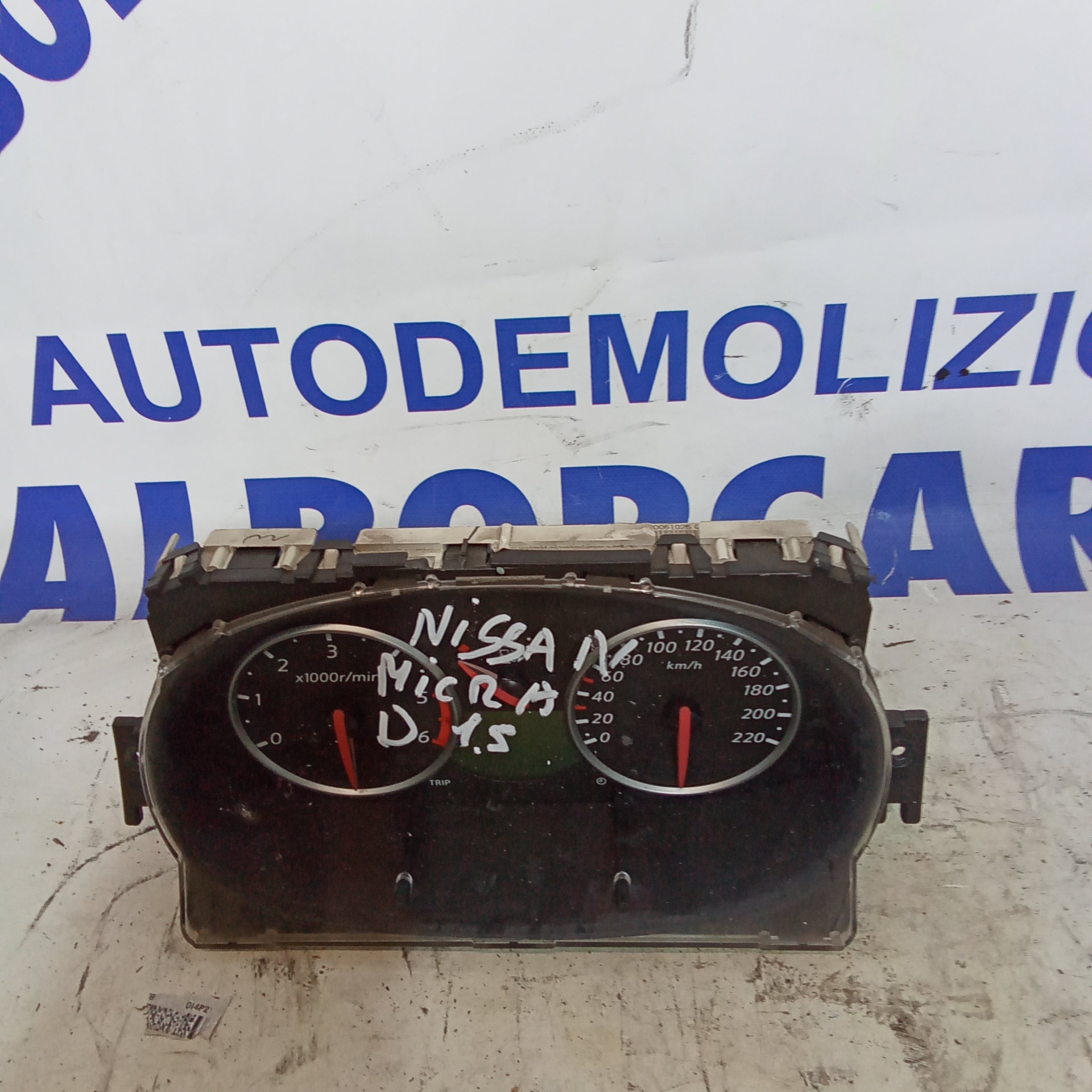 Quadro strumenti/contachilometri nissan micra k12 anno 2005 codice BC44D