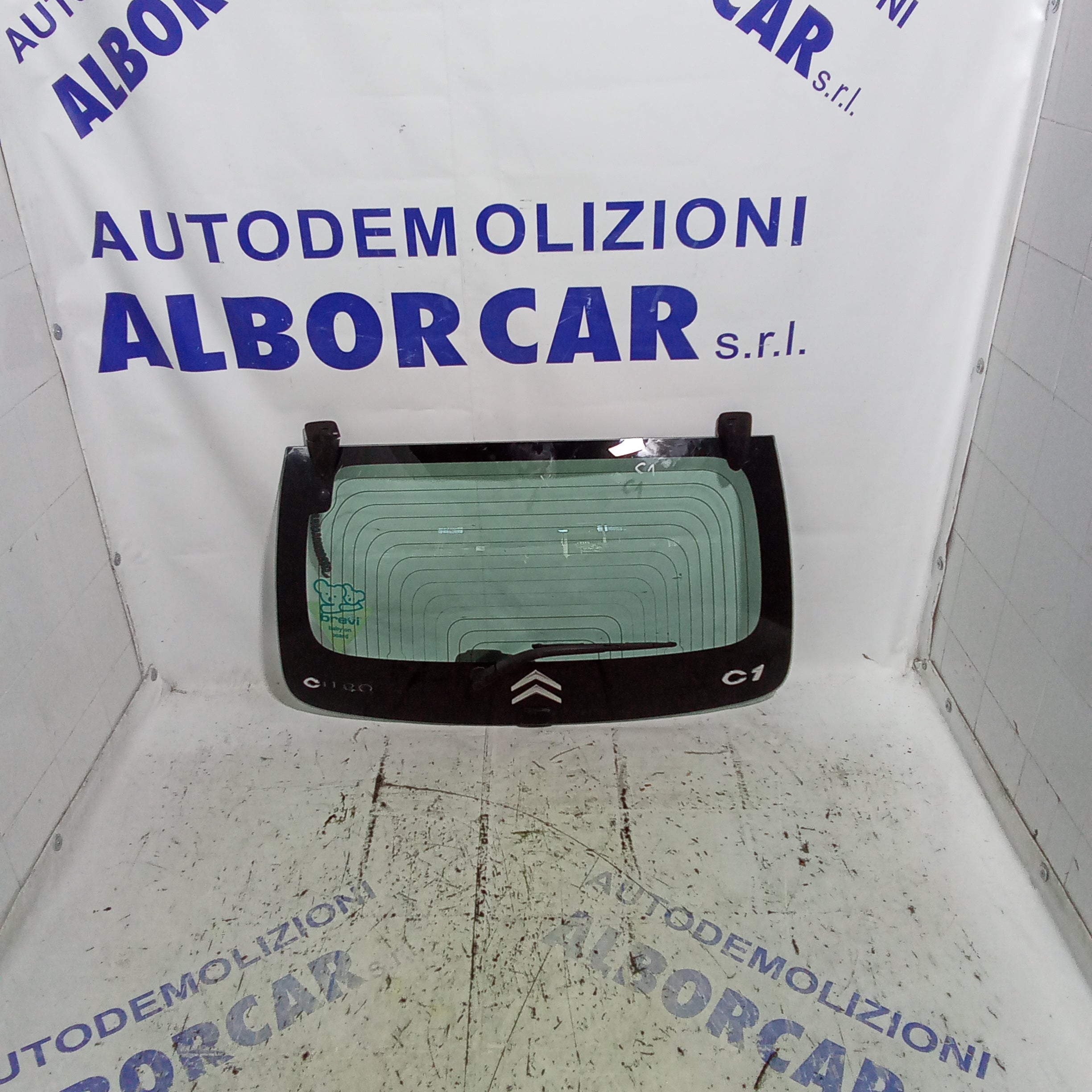 Lunotto posteriore citroen C1 completo