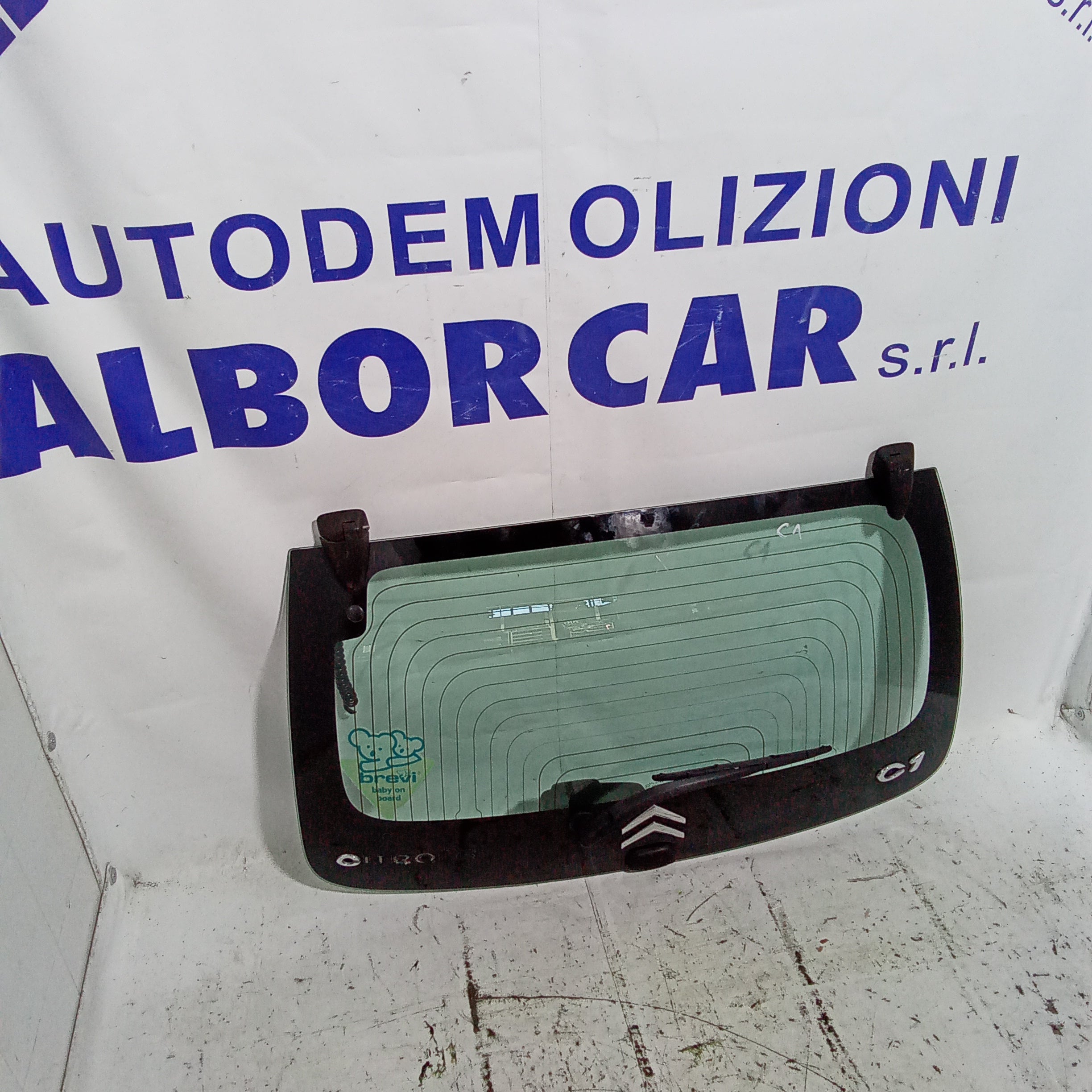 Lunotto posteriore citroen C1 completo