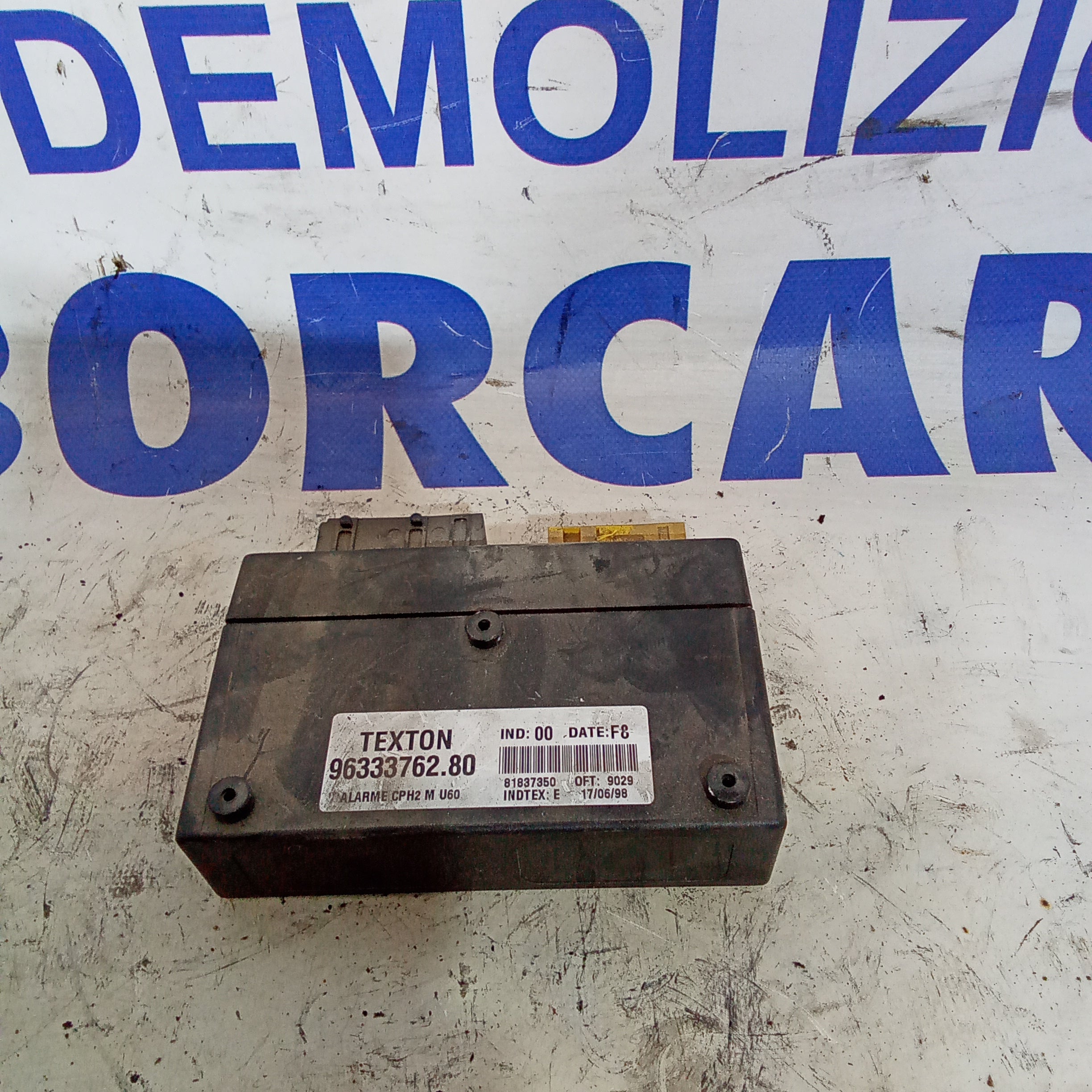 Centralina allarme fiat ulysse/peugeot 806