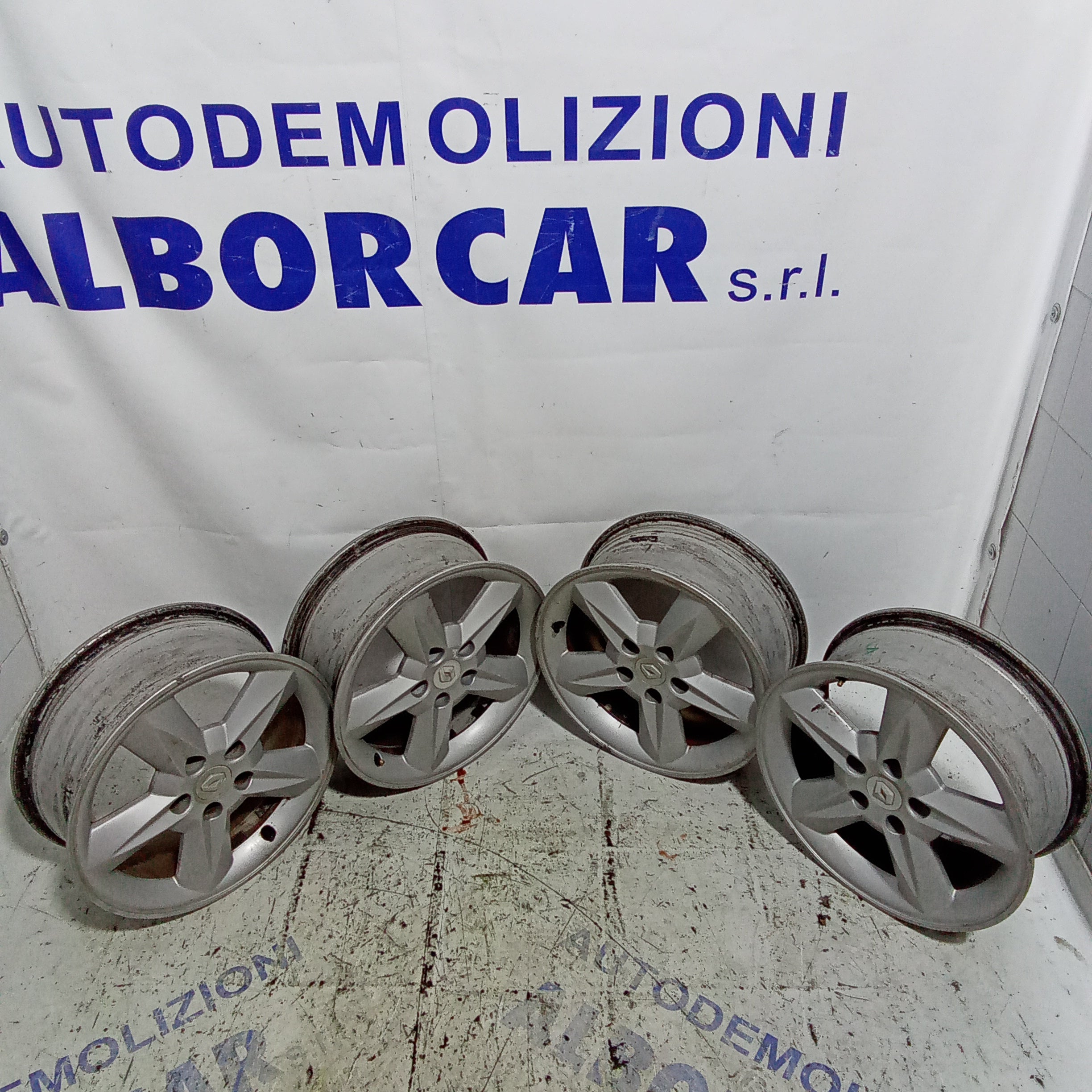 4cerchi in lega renault megane misura 16 pollici codice 61/2JX16CH5-36