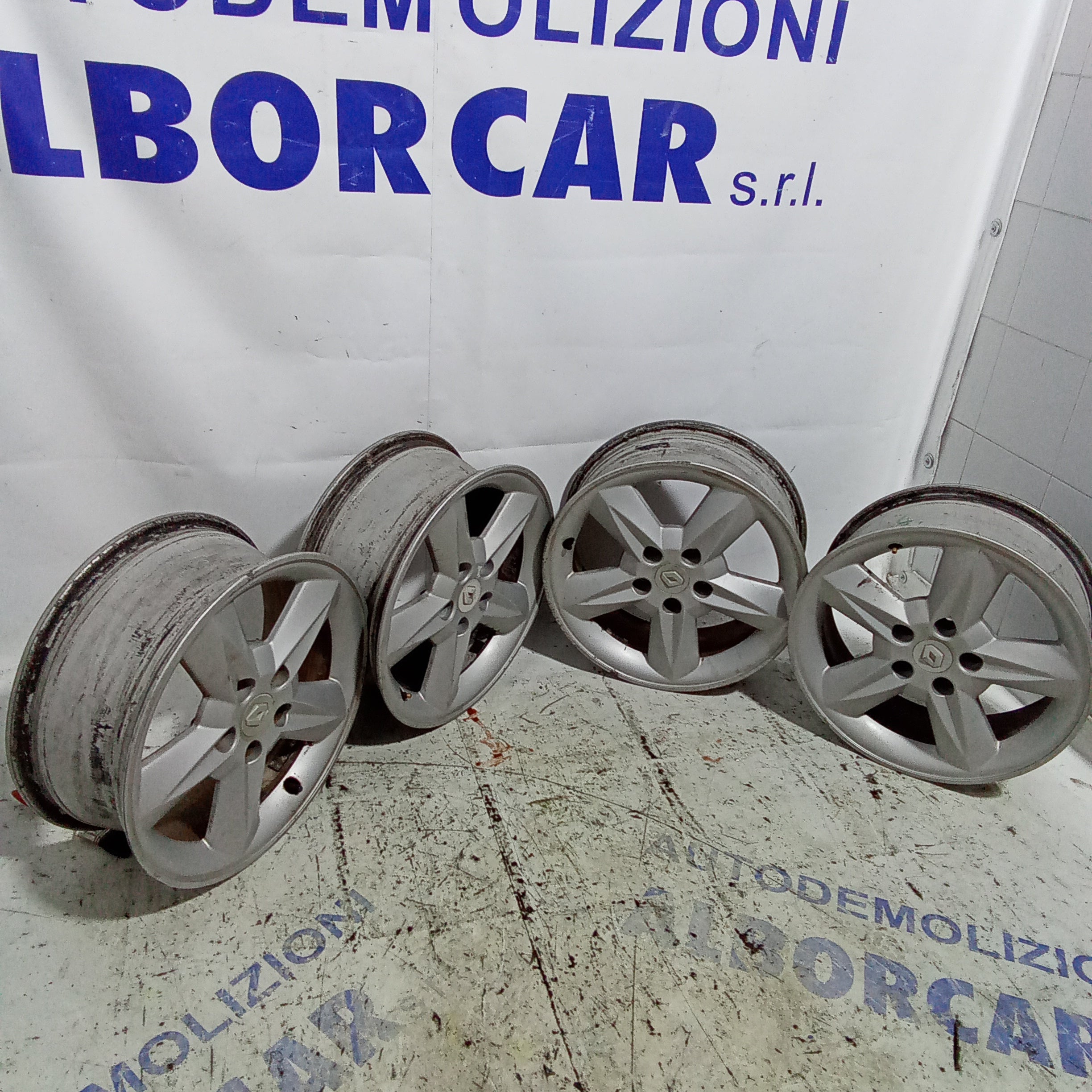 4cerchi in lega renault megane misura 16 pollici codice 61/2JX16CH5-36