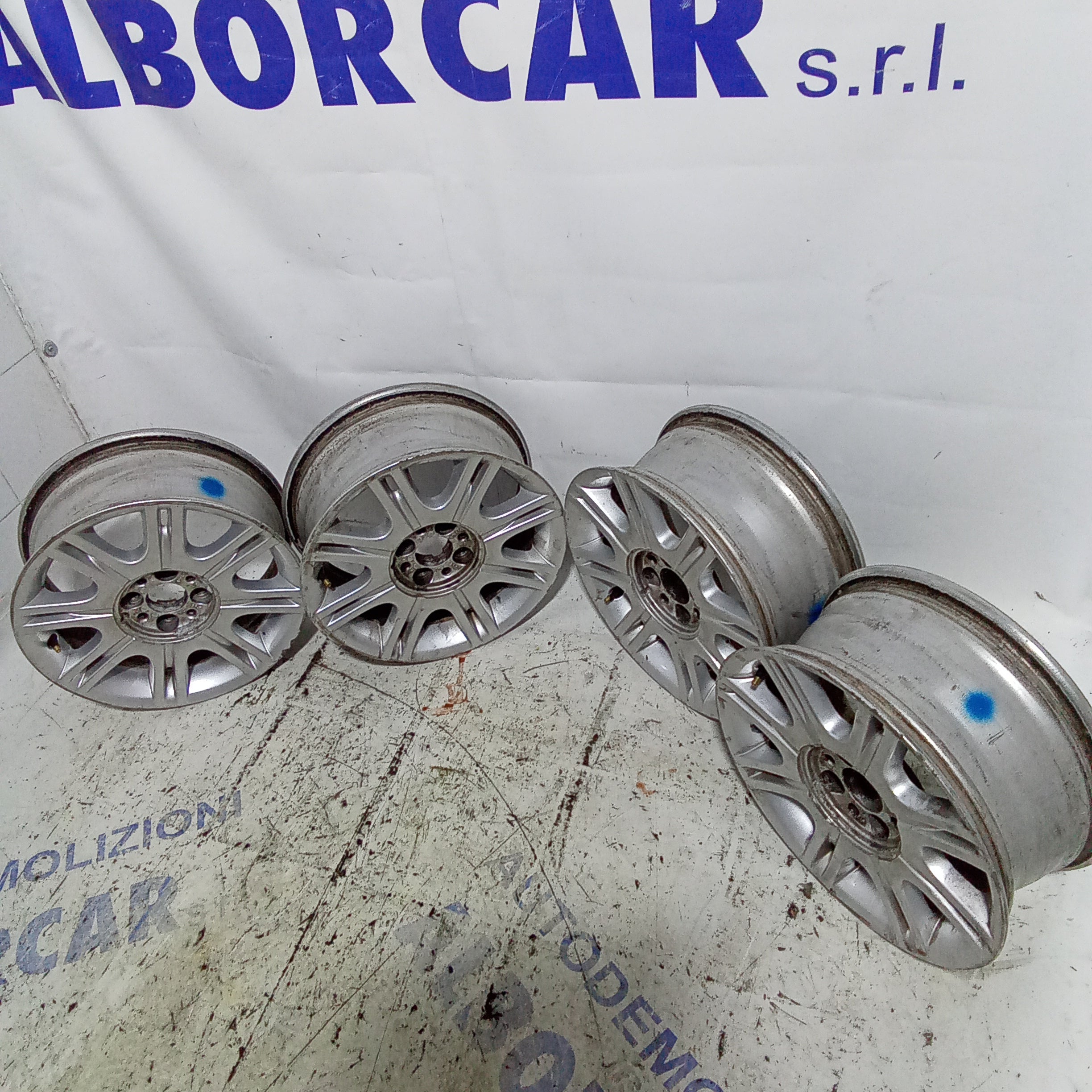 4 cerchi in lega fiat multipla 15 pollici codice 46841071