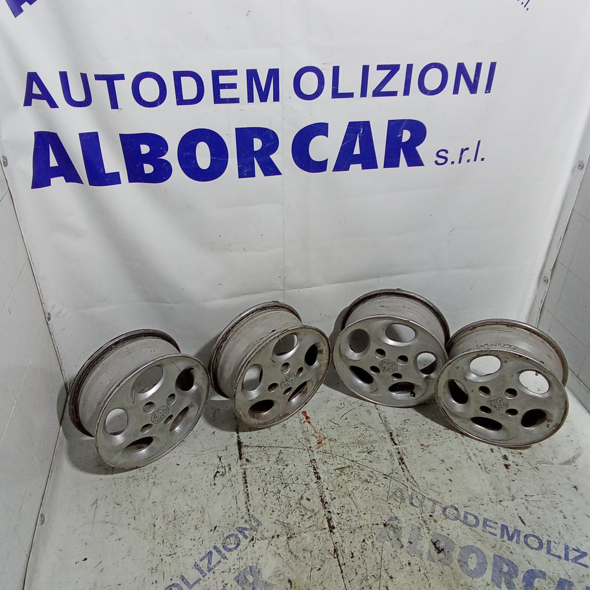 4 cerchi in lega peugeot 206 misura 14 pollici codice 51/2JX14CH4-34