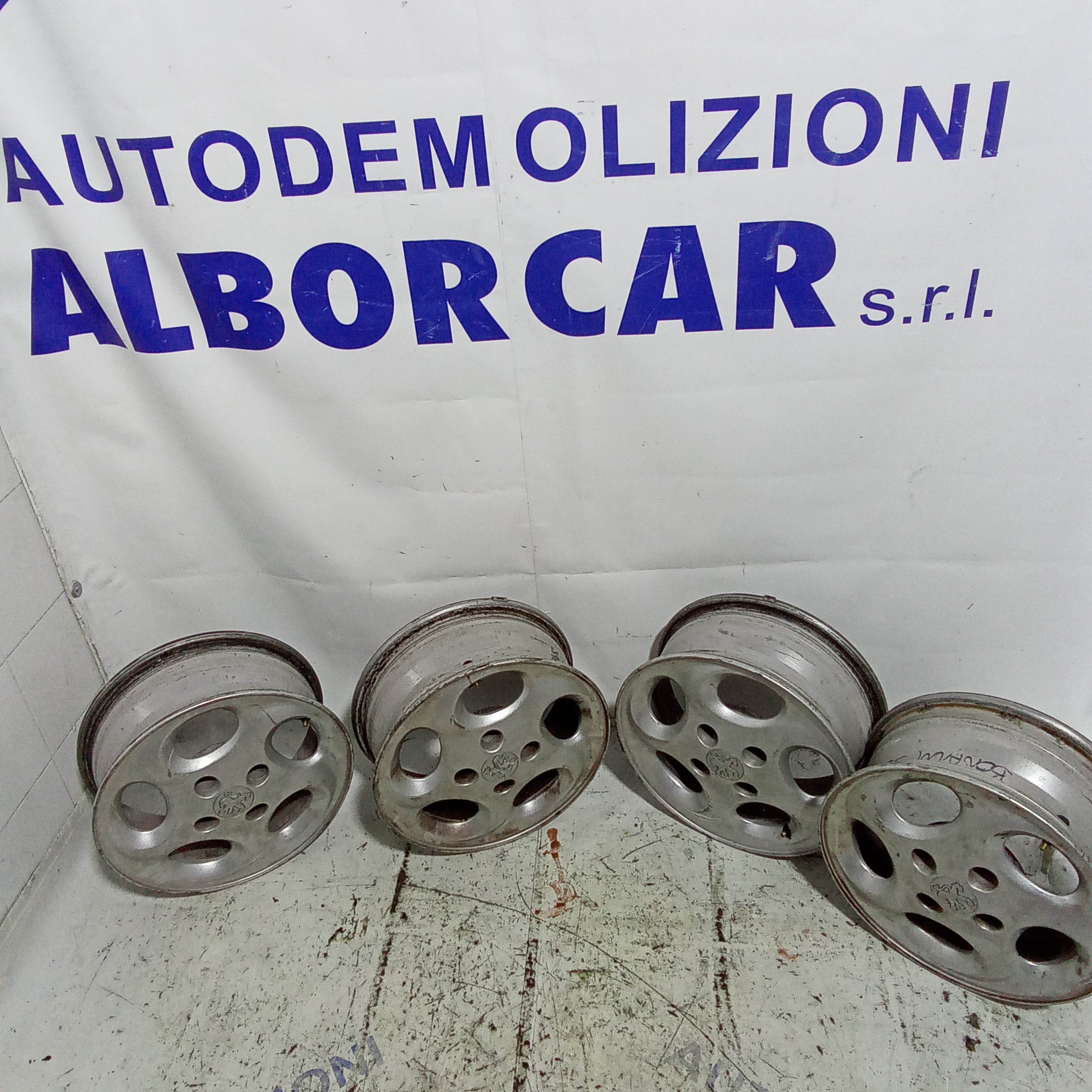 4 cerchi in lega peugeot 206 misura 14 pollici codice 51/2JX14CH4-34