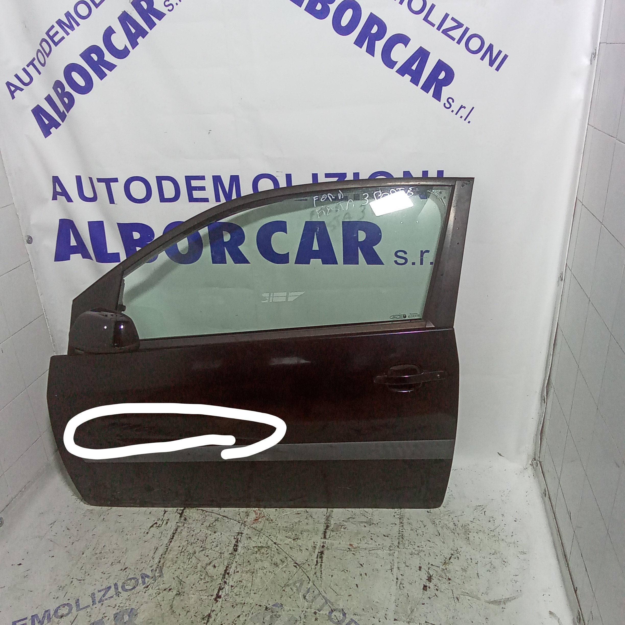 Complete left door ford fiesta 3-door 2002-2008