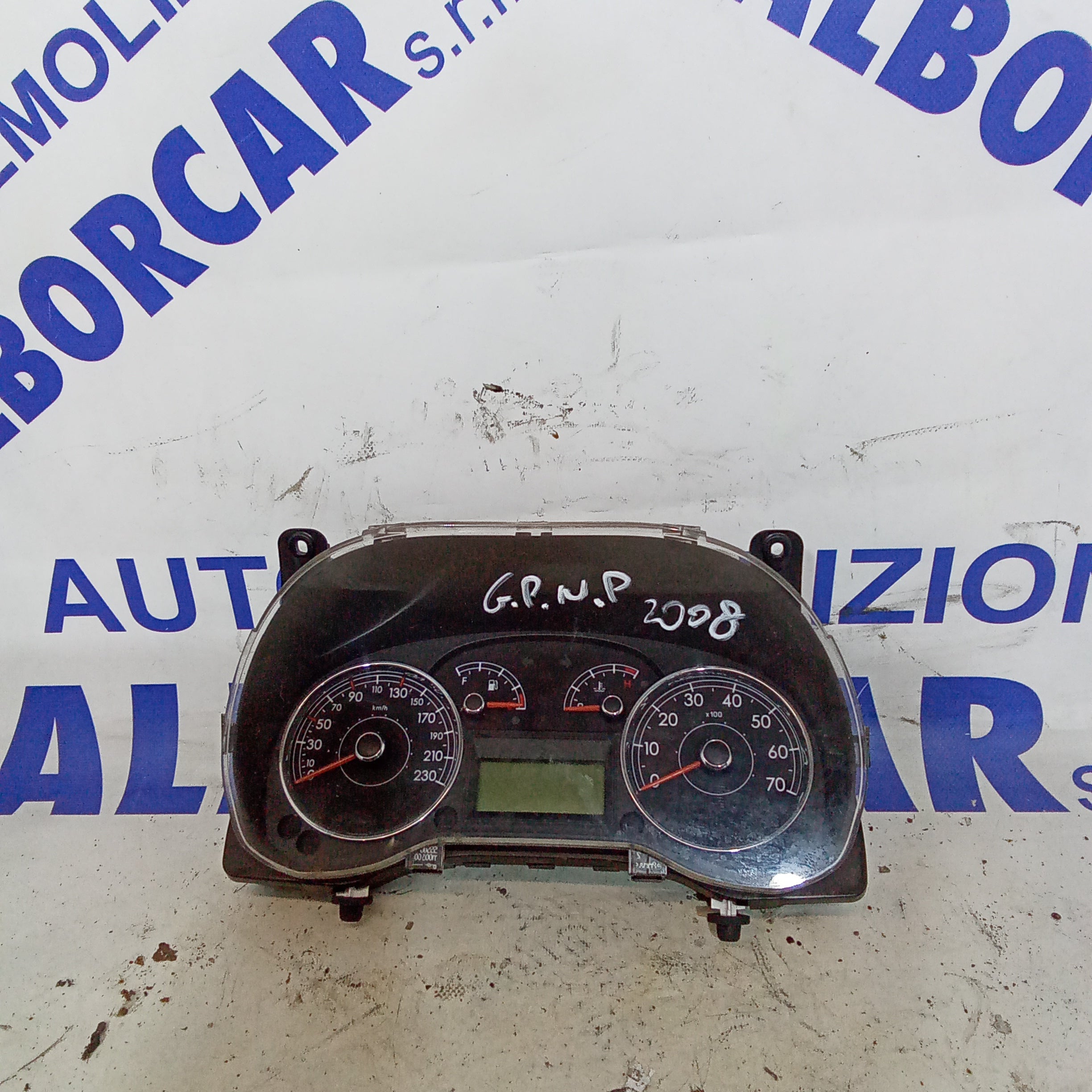 Instrument cluster speedometer Fiat Grande Punto Natural Power year 2008 code 55500515