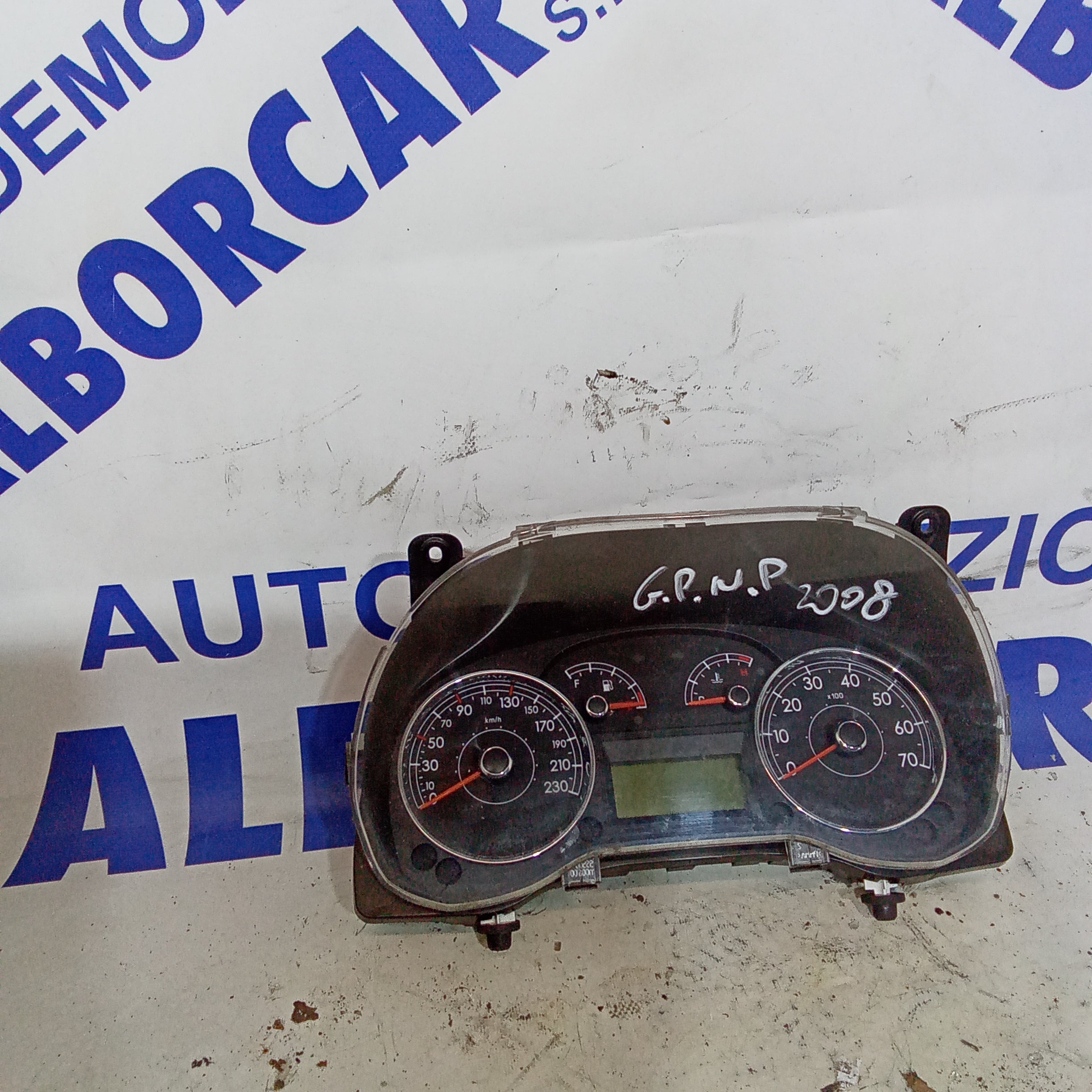 Instrument cluster speedometer Fiat Grande Punto Natural Power year 2008 code 55500515