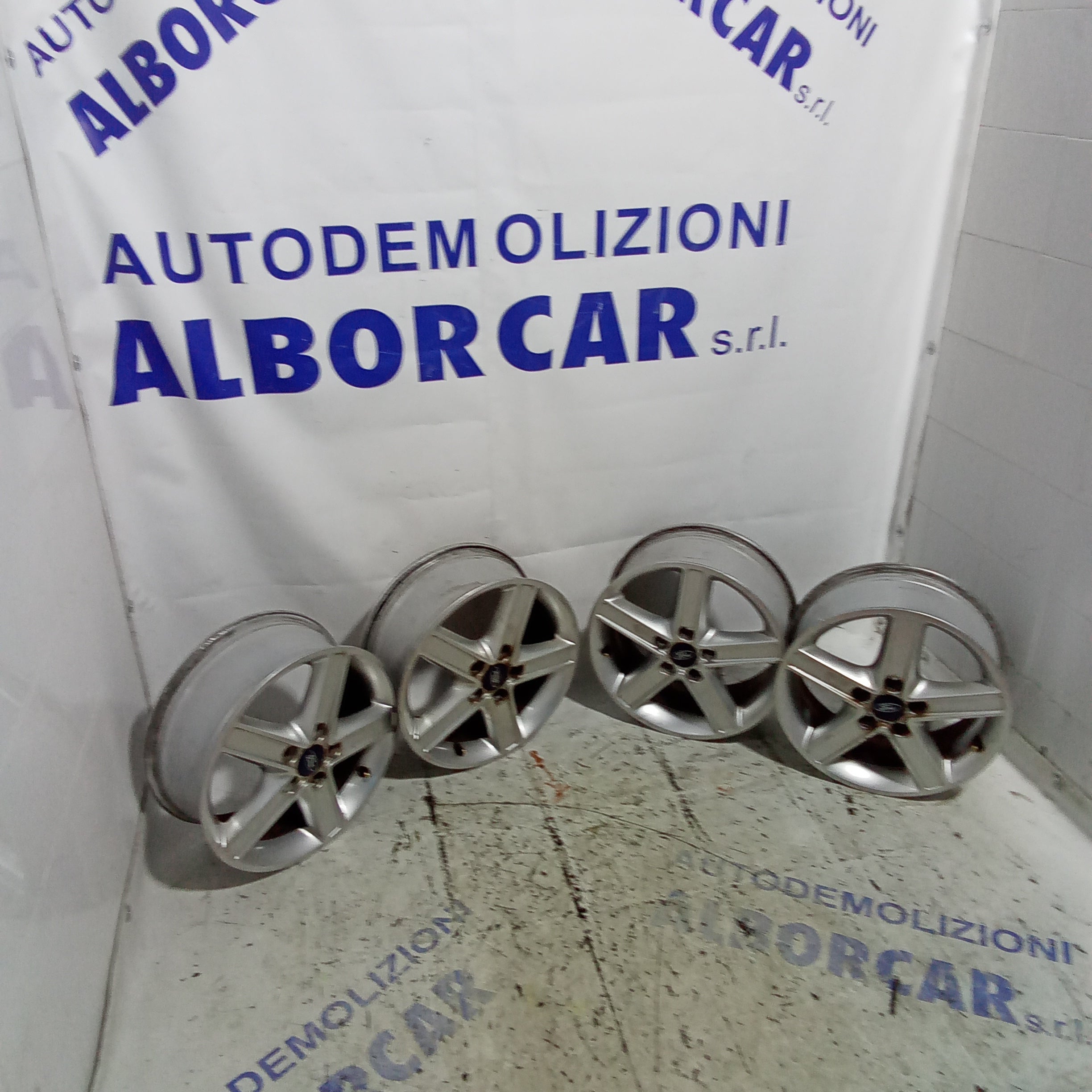 4 cerchi in lega ford focus 2.0 tdci misura 16 pollici cod. 3M5J1007BA