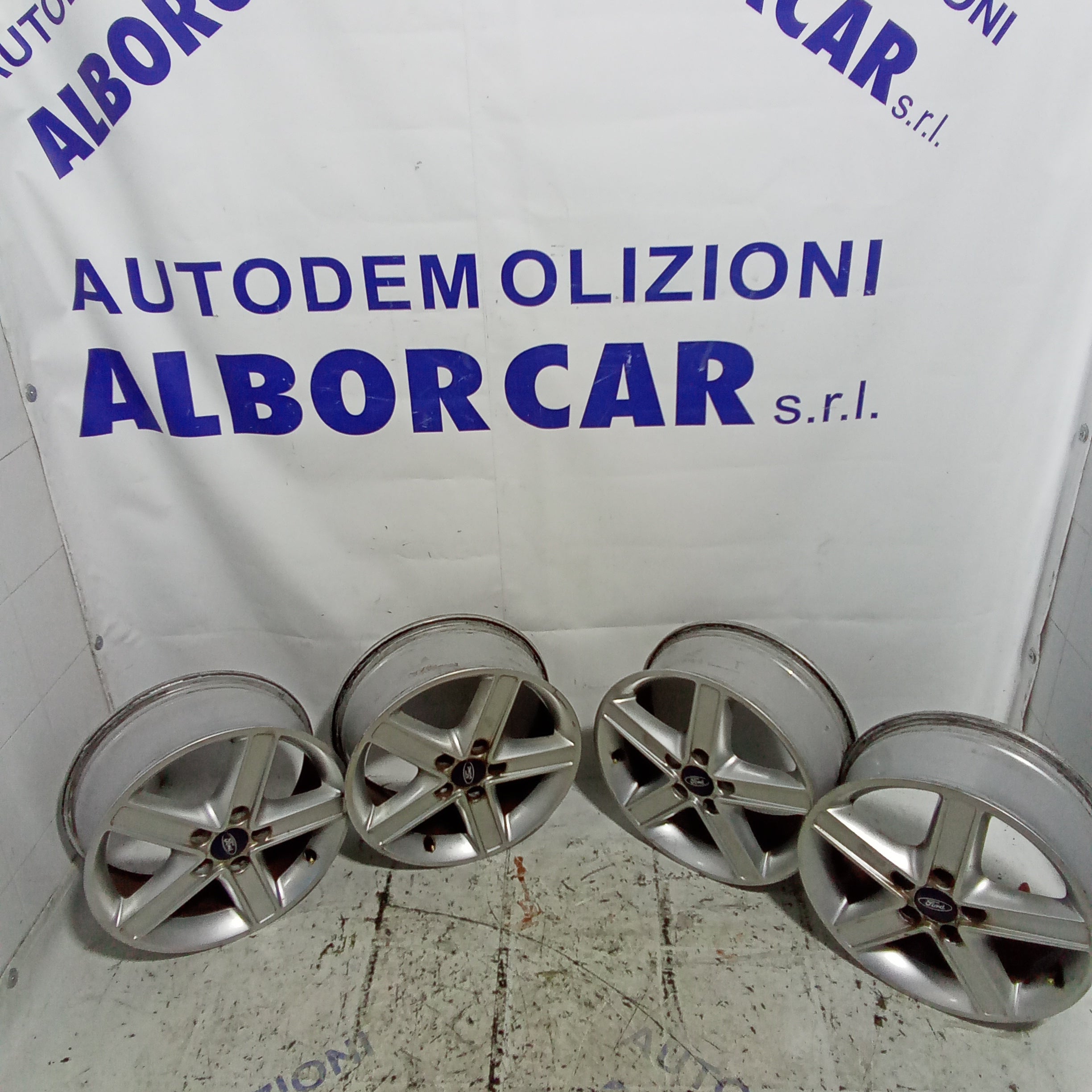 4 cerchi in lega ford focus 2.0 tdci misura 16 pollici cod. 3M5J1007BA