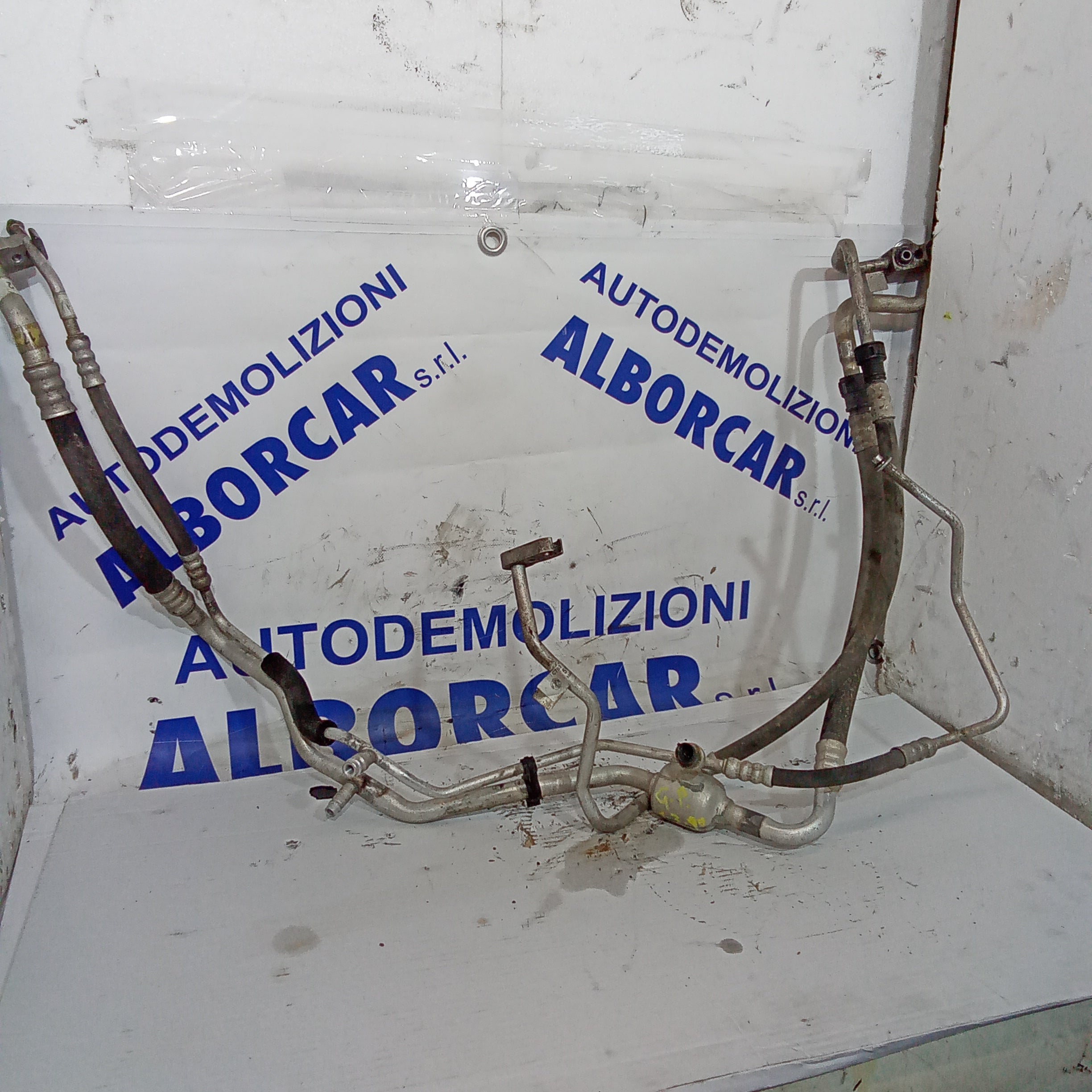 Air conditioning hose (2) pieces Fiat Grande Punto 1.3 Multijet 90 hp