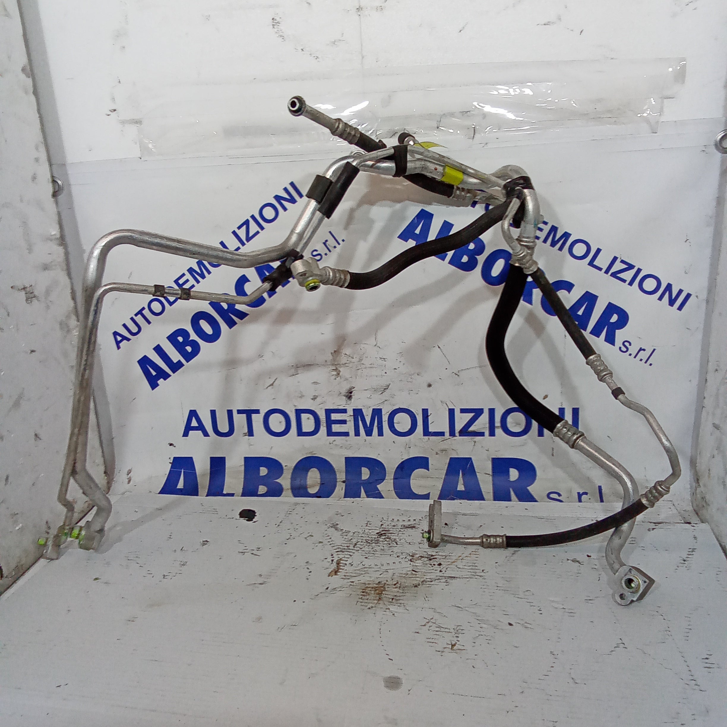 Tubo aria condizionata 2 pezzi fiat panda 1.3 multijet anno 2012