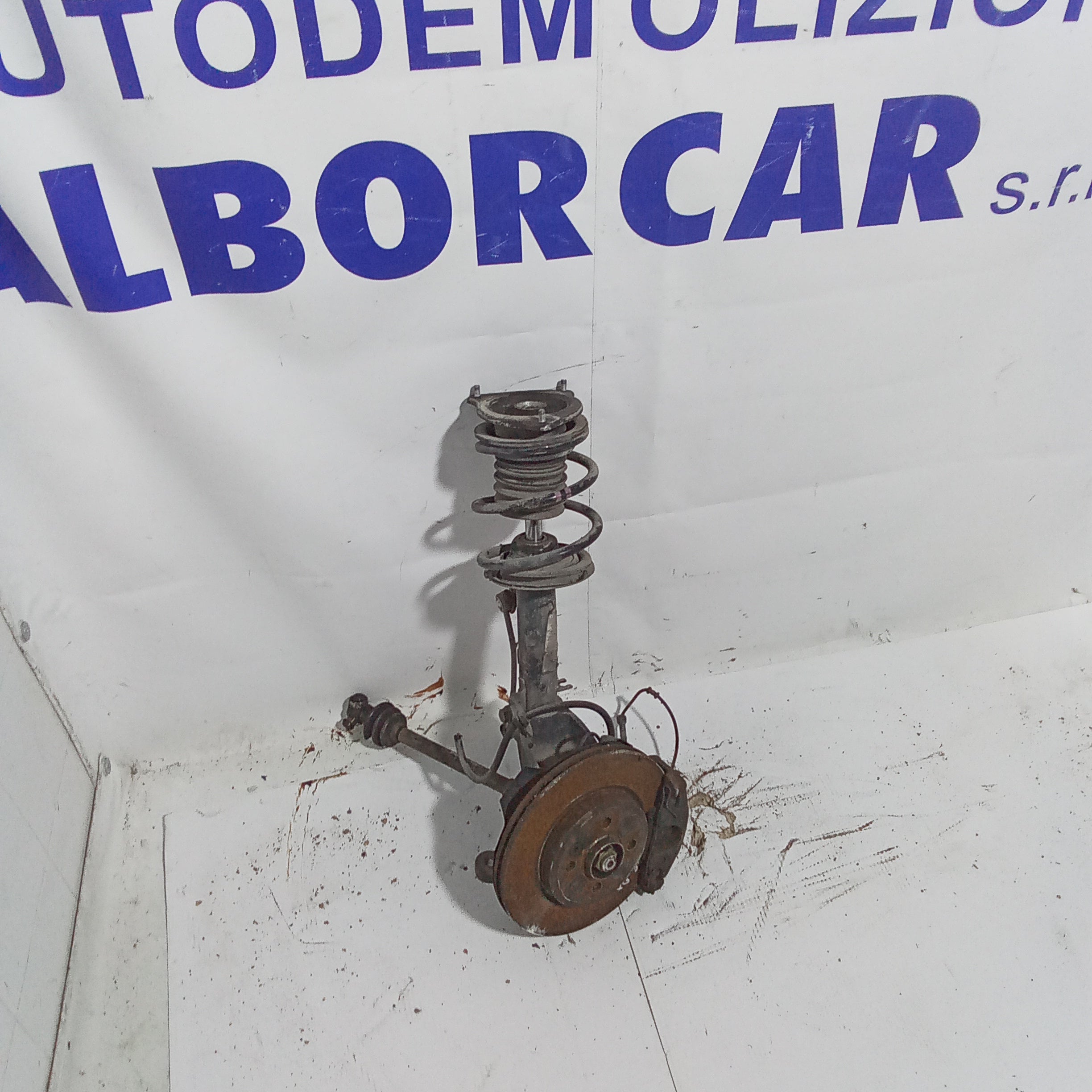 Complete right steering knuckle mini cooper