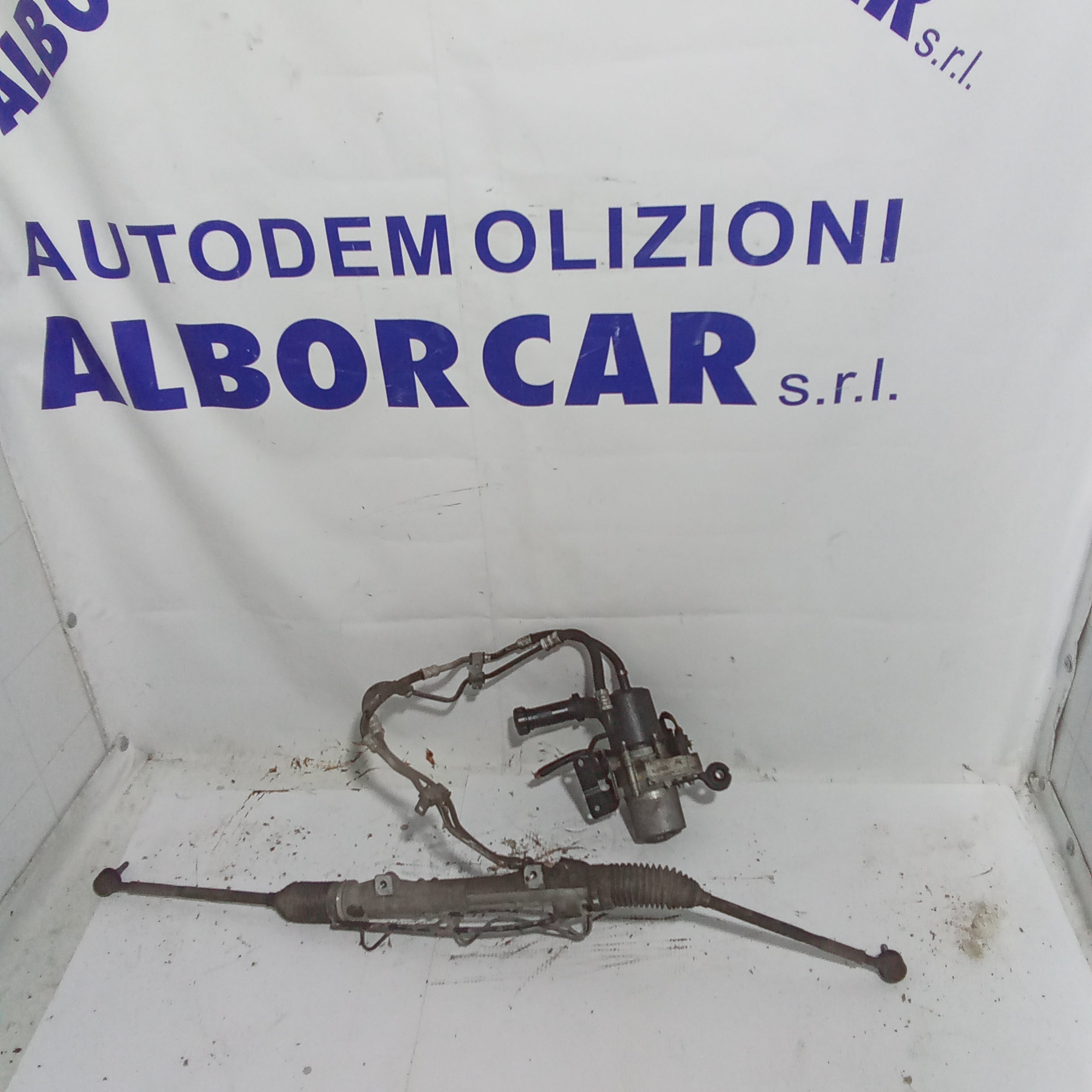 complete steering box with power steering pump Peugeot 307 1.6 petrol
