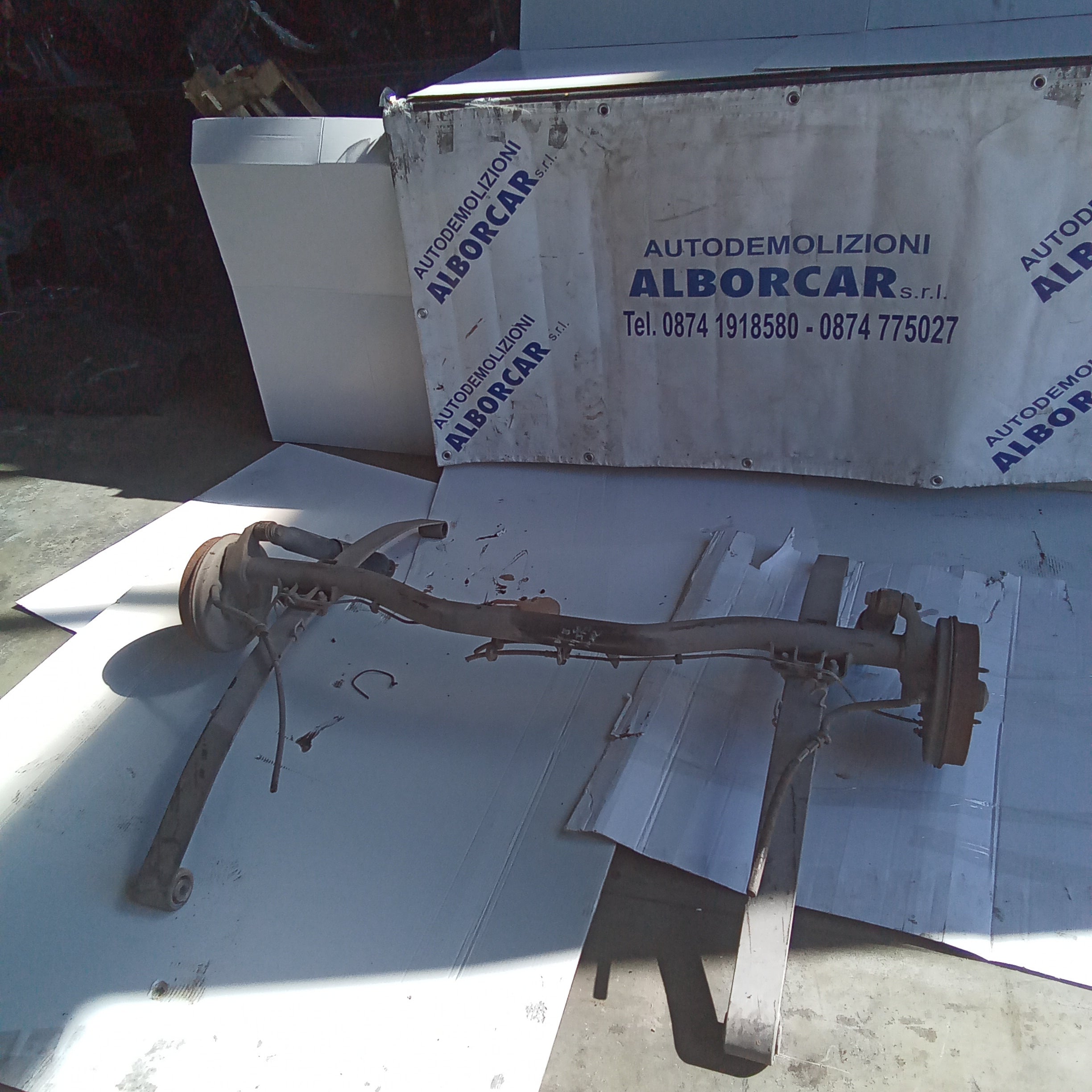 Complete rear axle beam Fiat Doblo 1.9 JTD year 2002