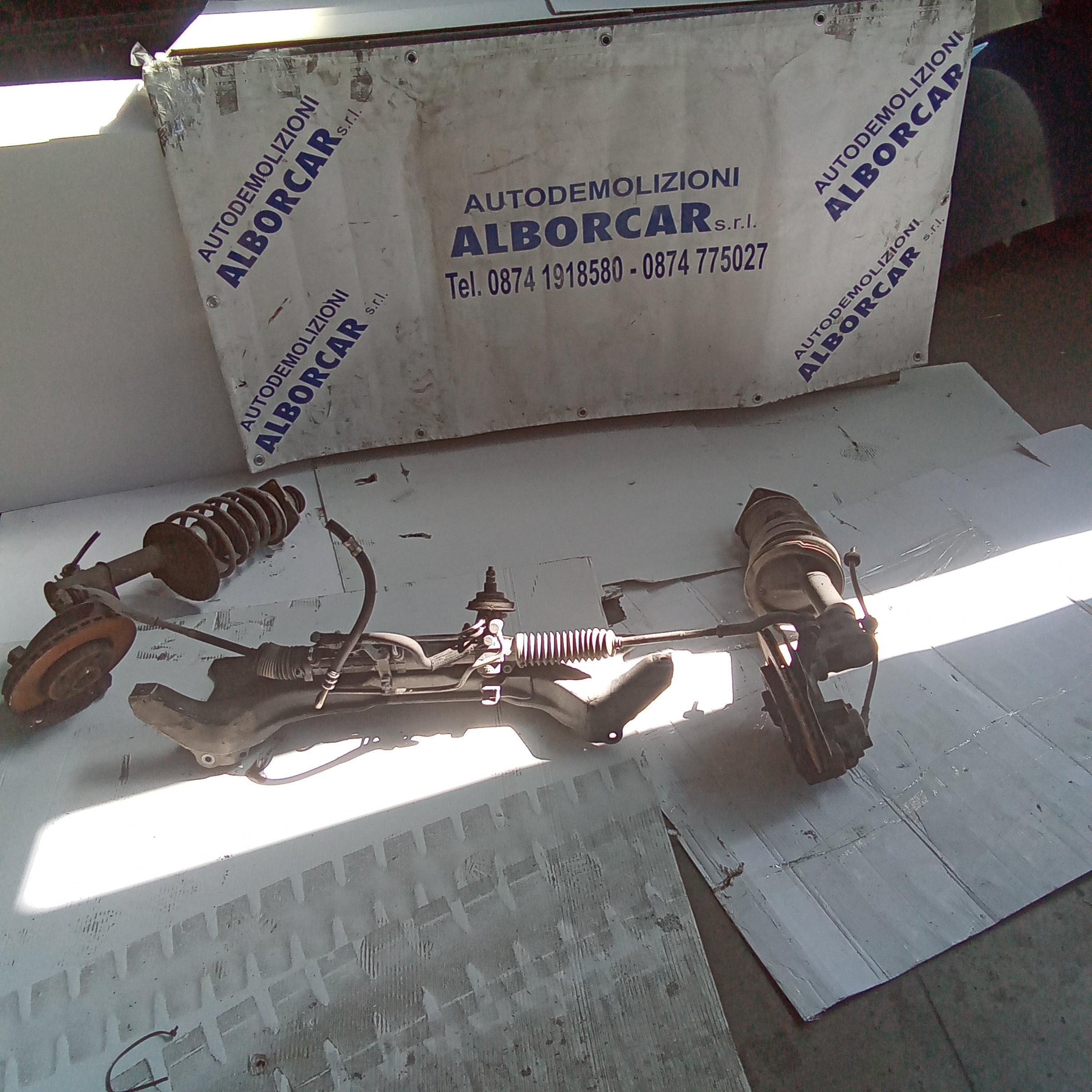 Complete front axle assembly Fiat Doblò 1.9jtd year 2002