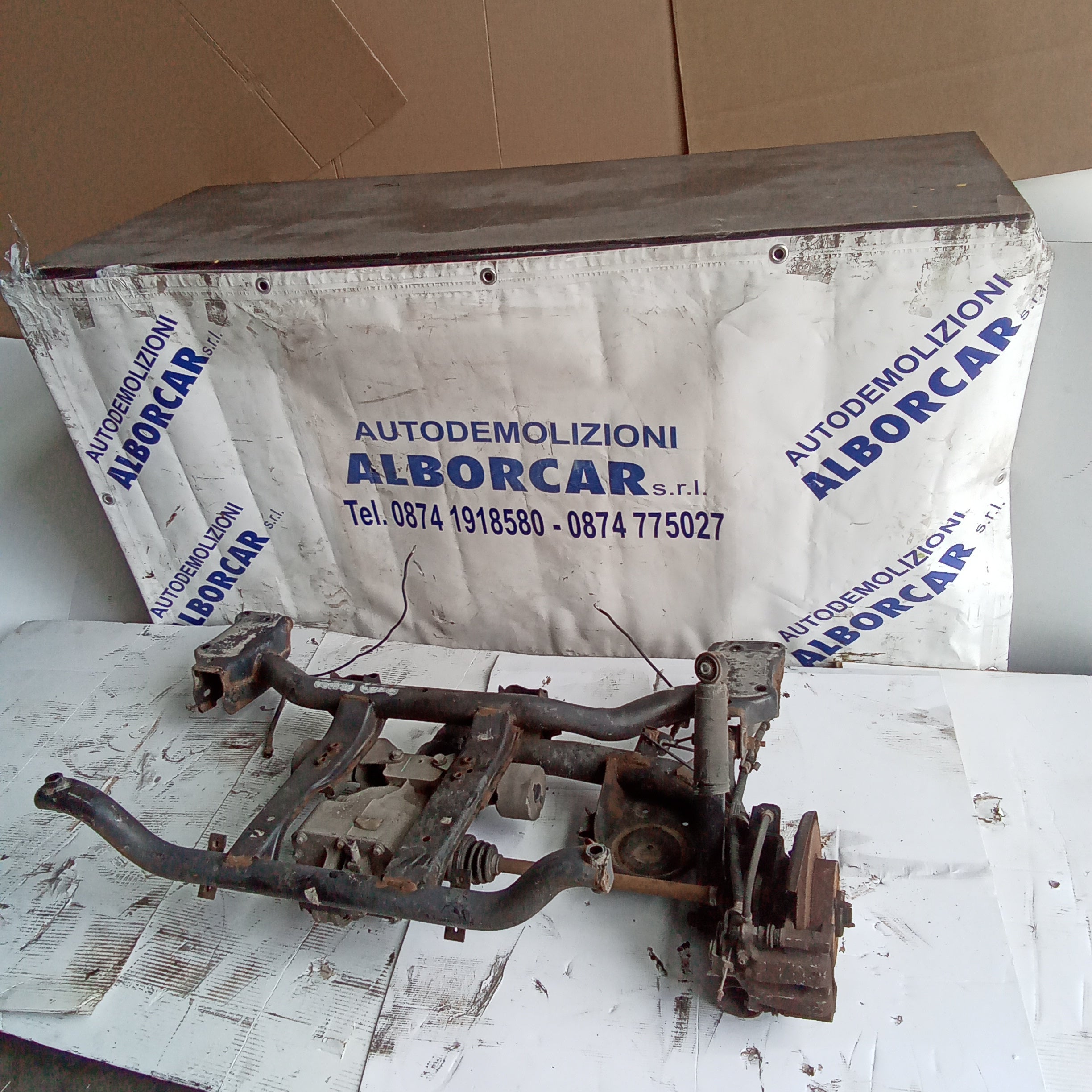 Ponte assale posteriore completo fiat panda 4X4 1.3 mtj anno 2006