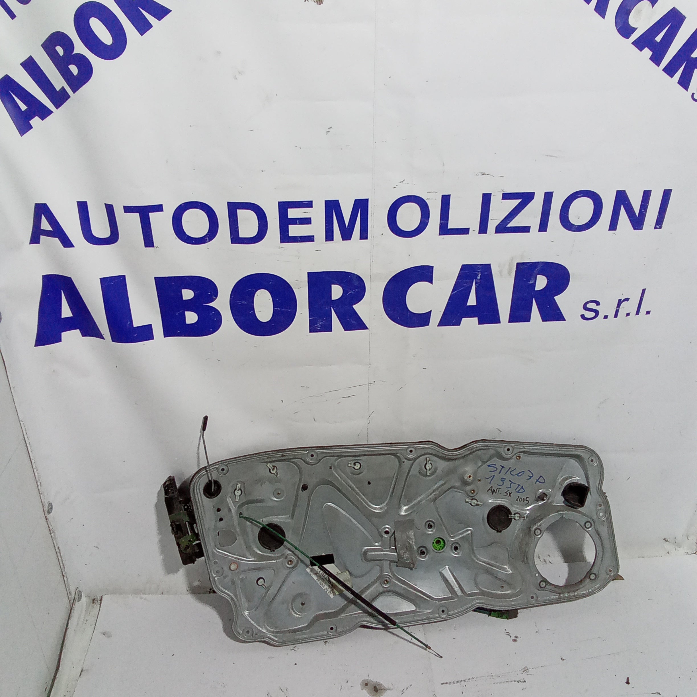 alzavetro  completo anteriore sinistro fiat stilo 3 porte anno 2005