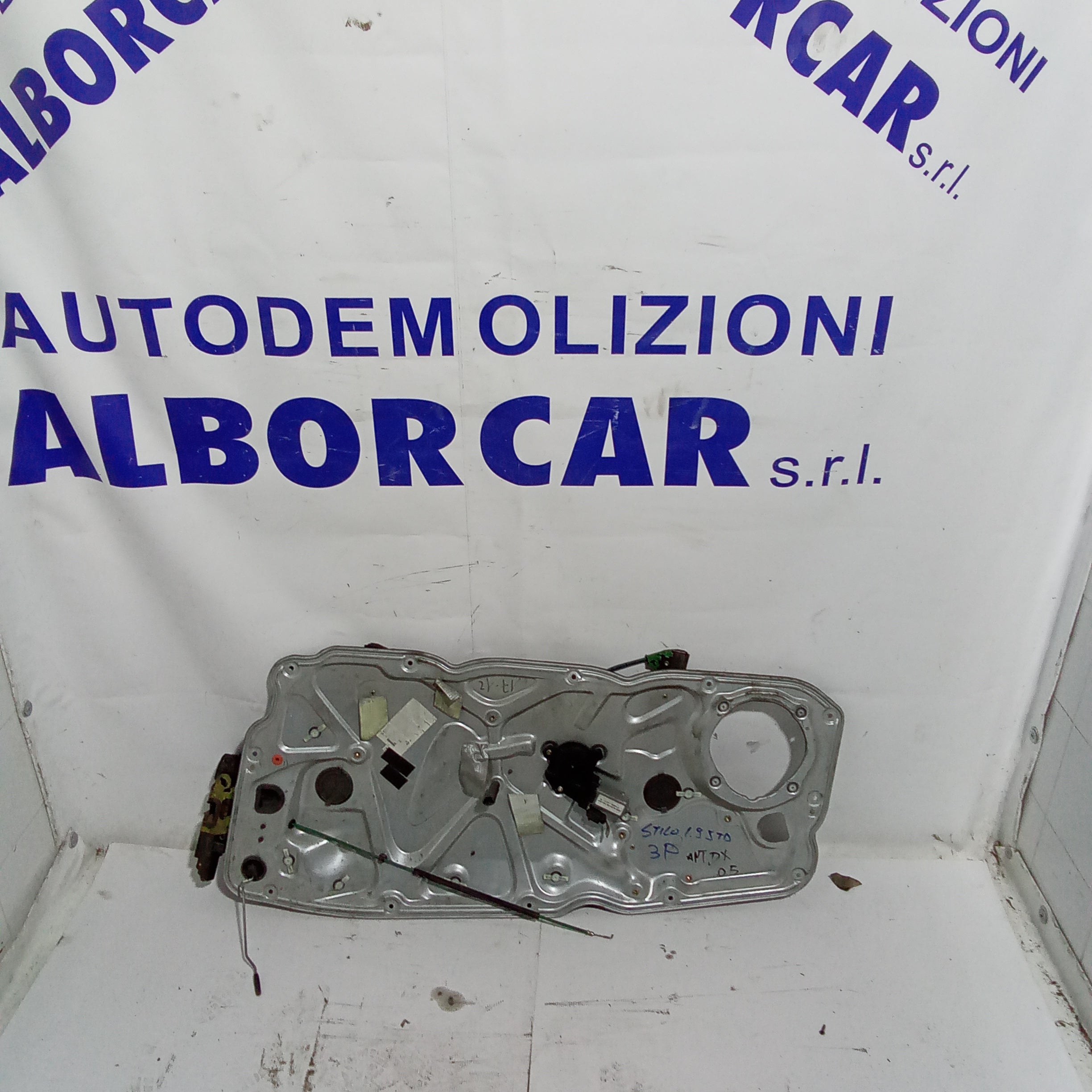 alzavetro (completo) sportello anteriore destro completo fiat stilo 3 porte anno 2005