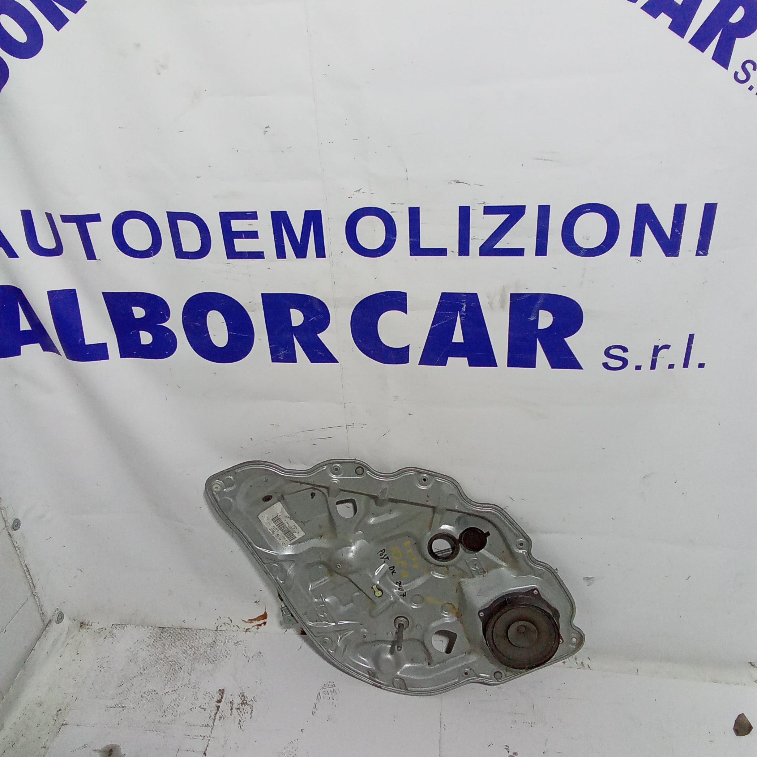 alzavetro (completo) sportello posteriore destro fiat idea 1.4 anno 2007