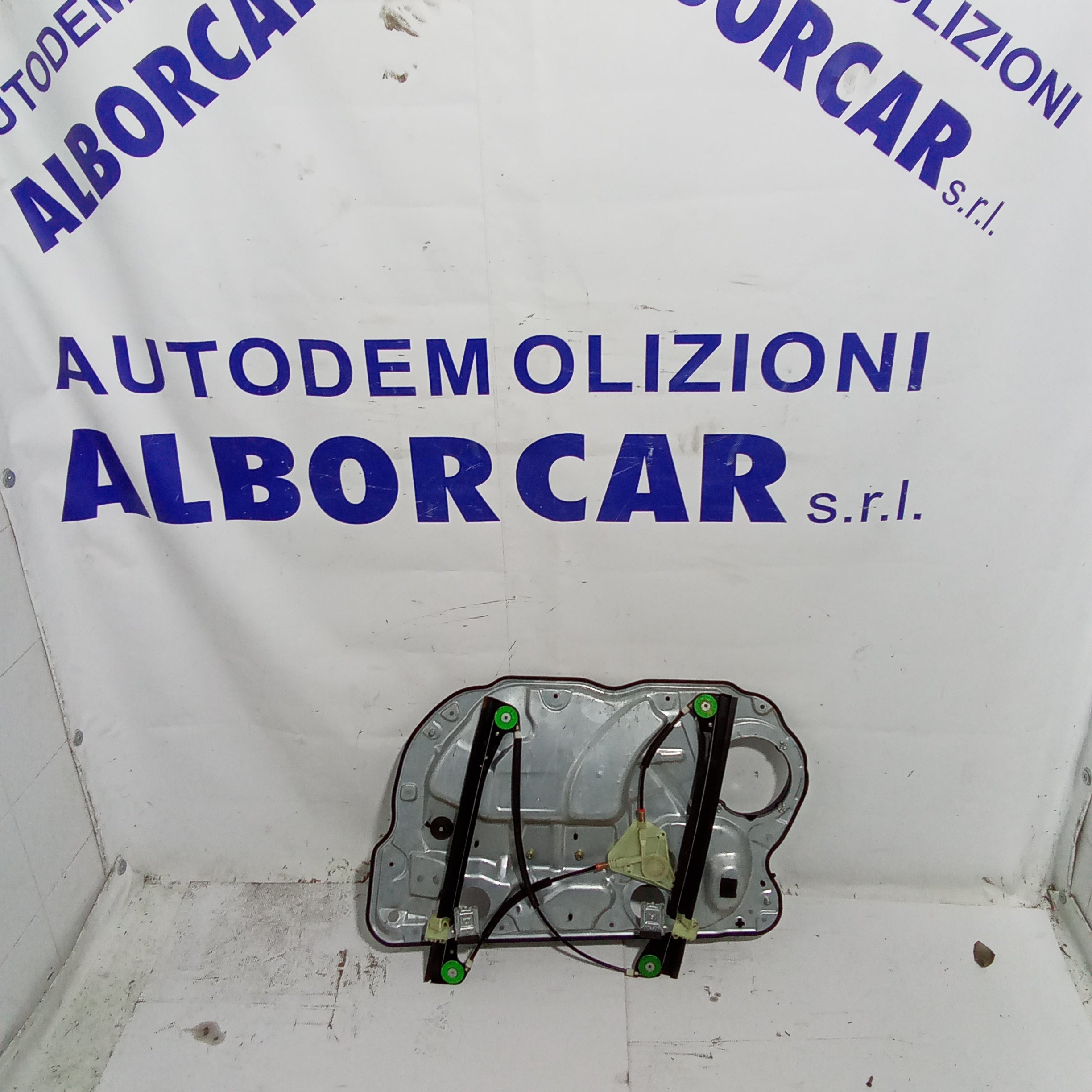 alzavetro (completo) sportello  anteriore sinistro volkswagen polo 1.2 anno 2001/2012