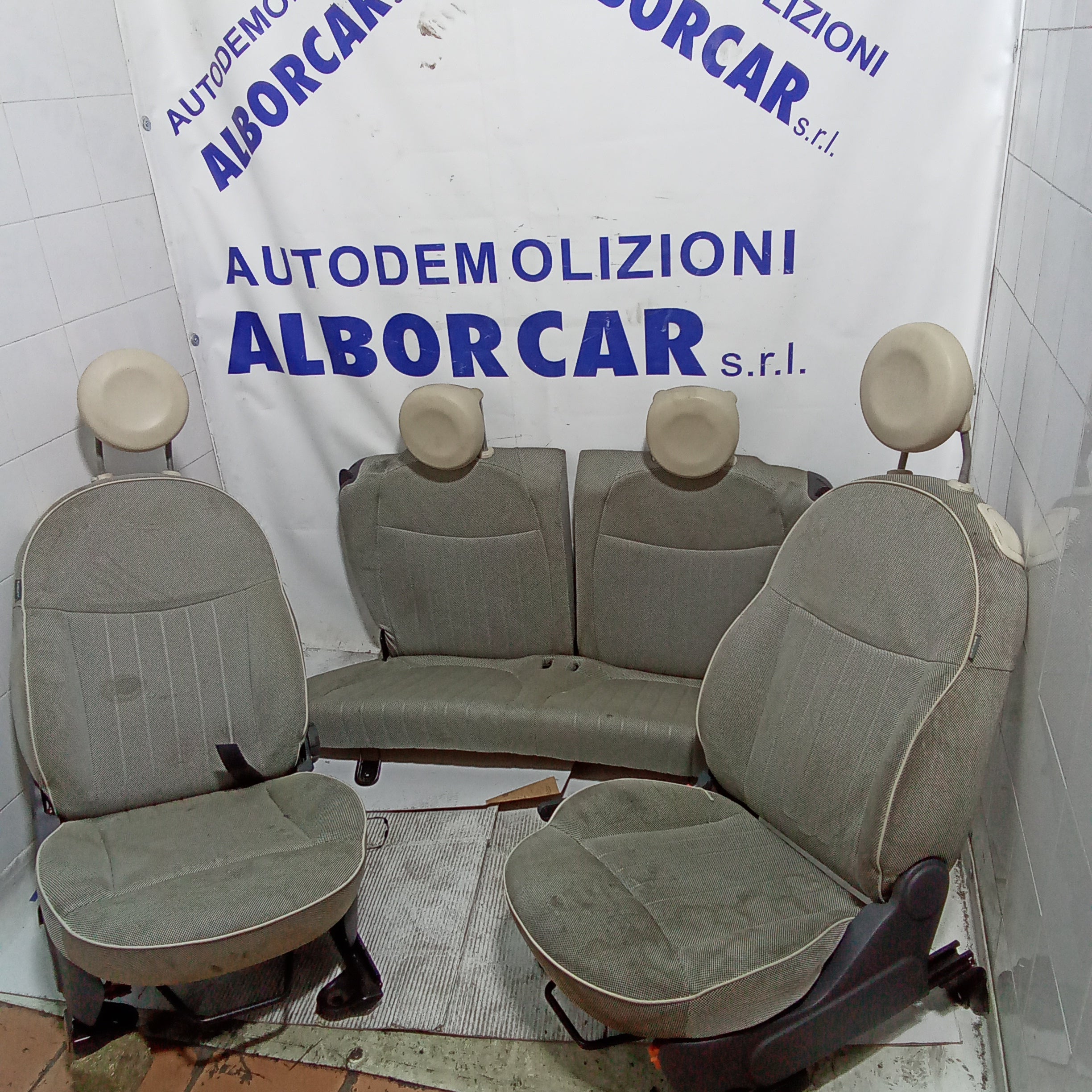 Tappezzeria completa fiat 500 terza serie anno 2008