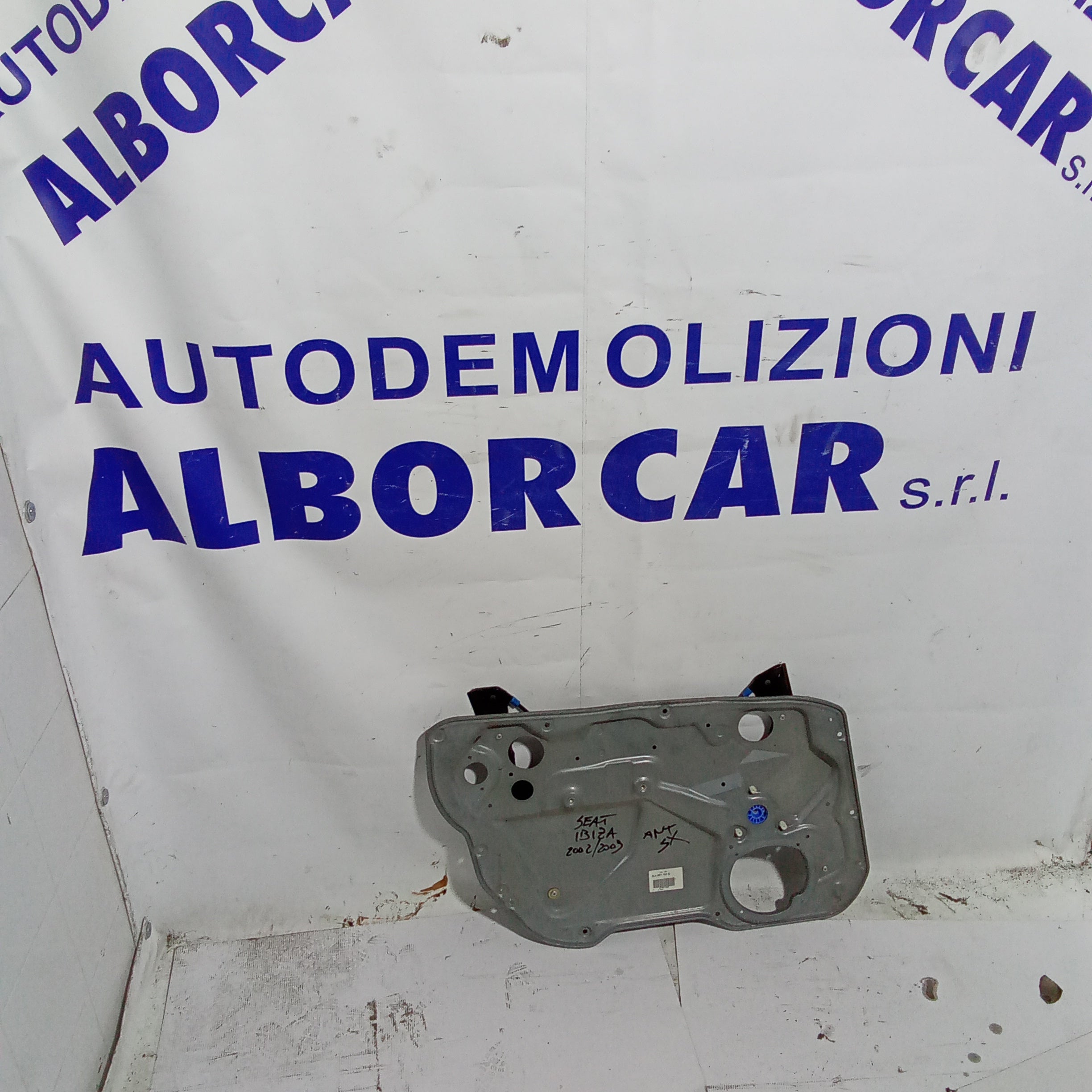 Alzavetro anteriore sinistro completo seat ibiza anno 2002/2009